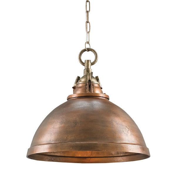 Admiral Brass Pendant - Copper/Antique Brass – Foundry Lighting