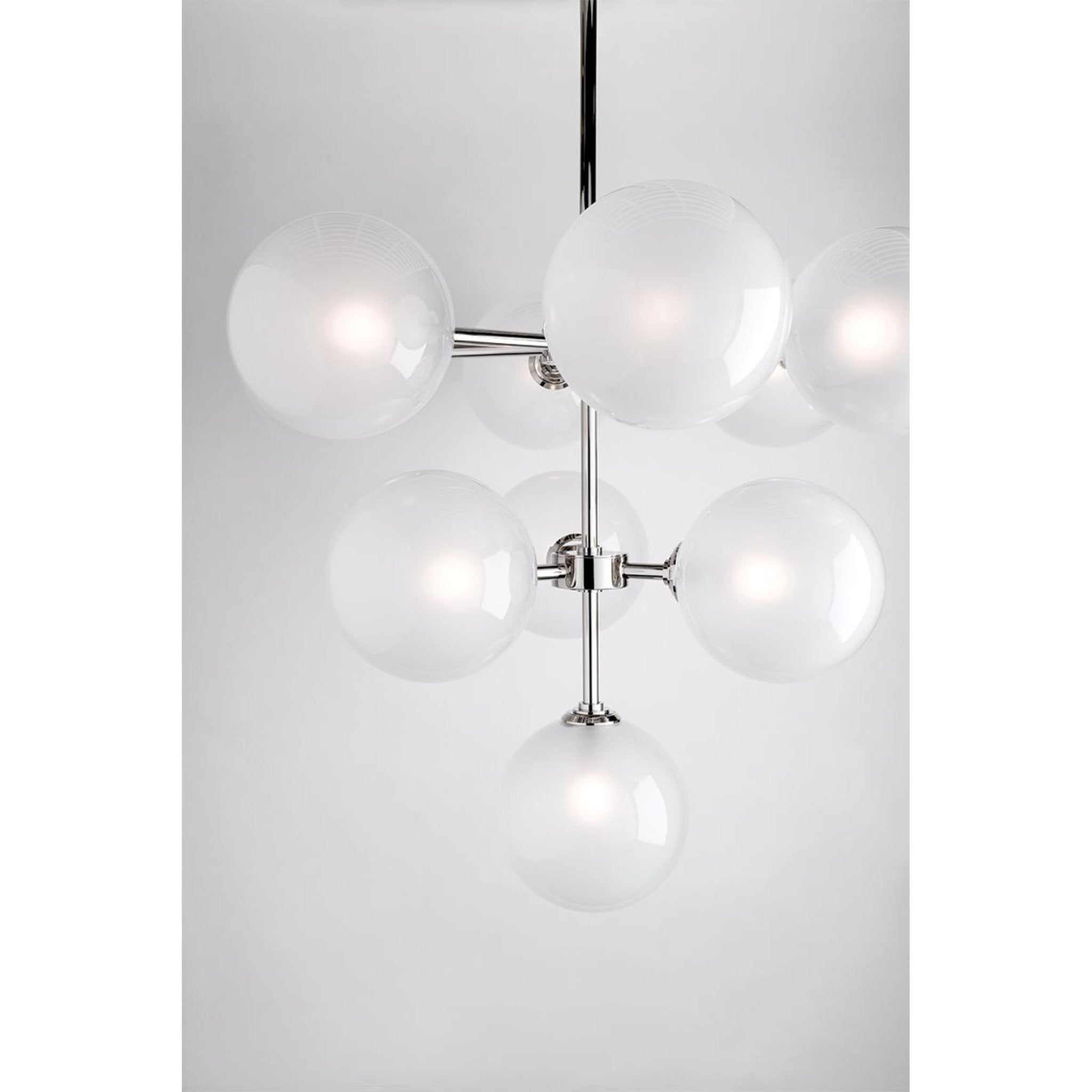 Ashleigh 10-Light Chandelier in Polished Nickel