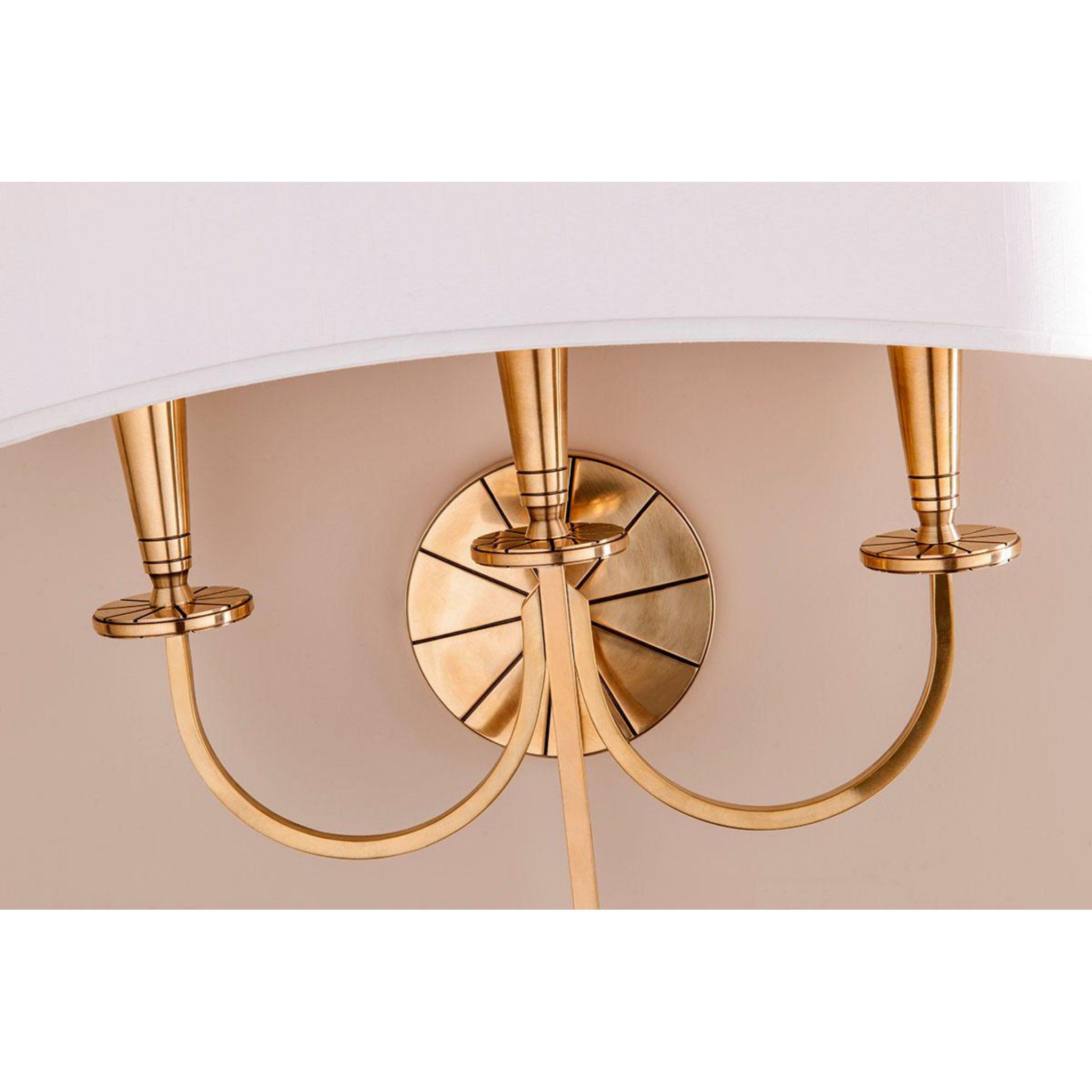 Mason 8 Light Chandelier in Aged Brass