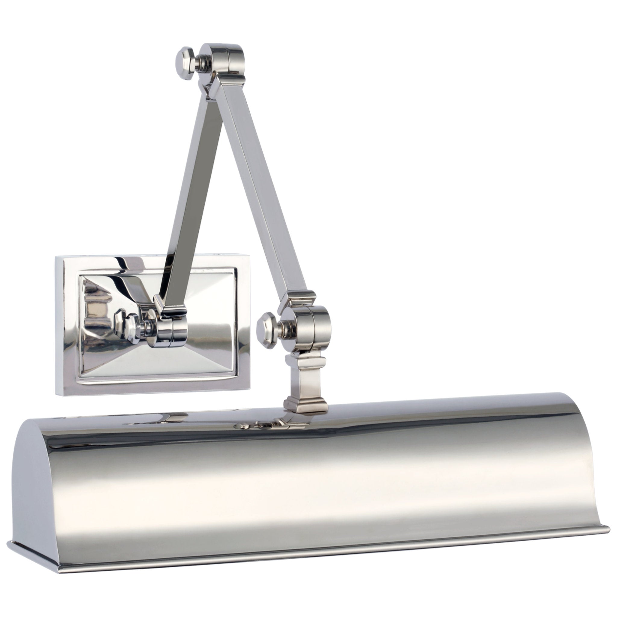 Alexa Hampton Jane 12" Double Library Light in Polished Nickel