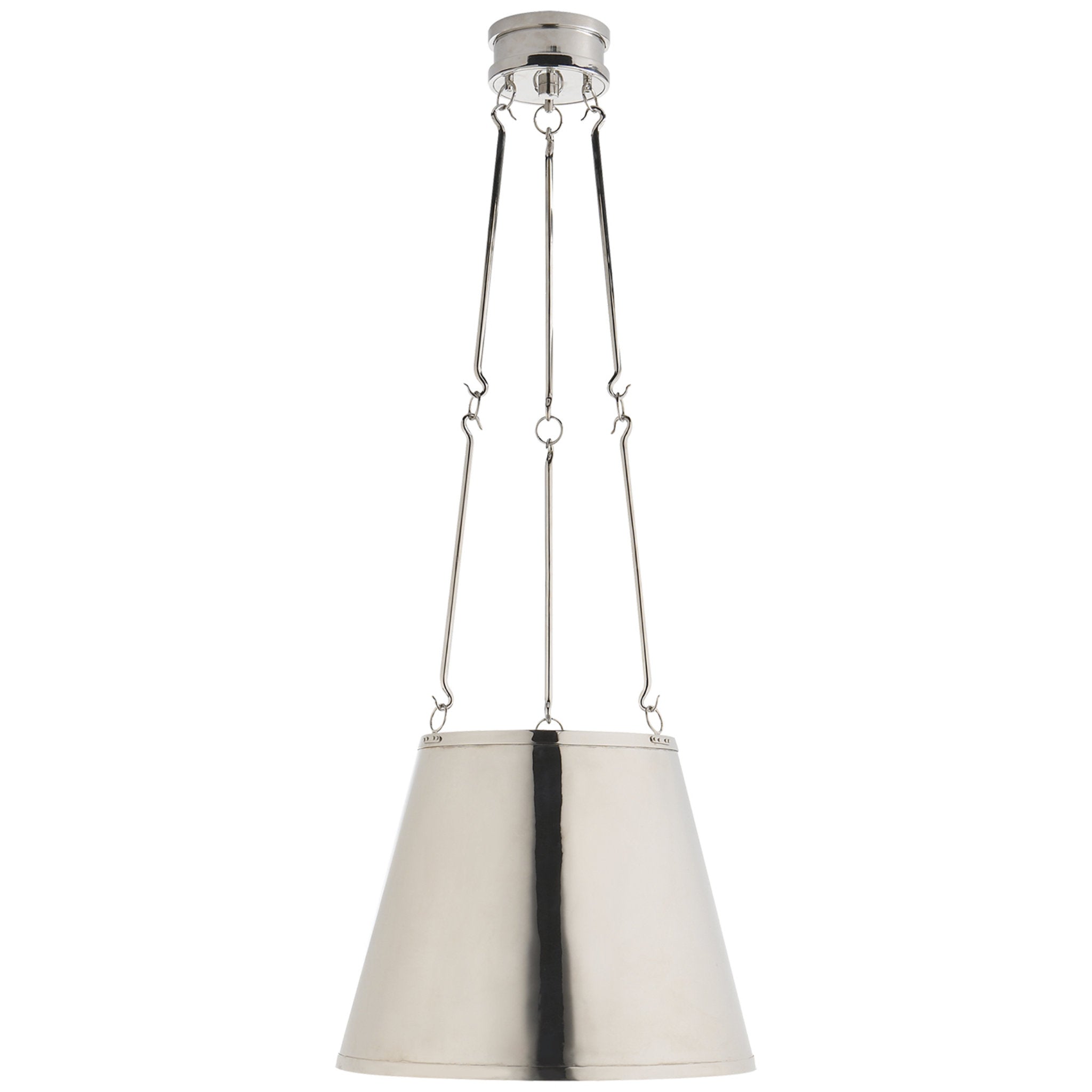 Alexa Hampton Lily Hanging Shade in Polished Nickel