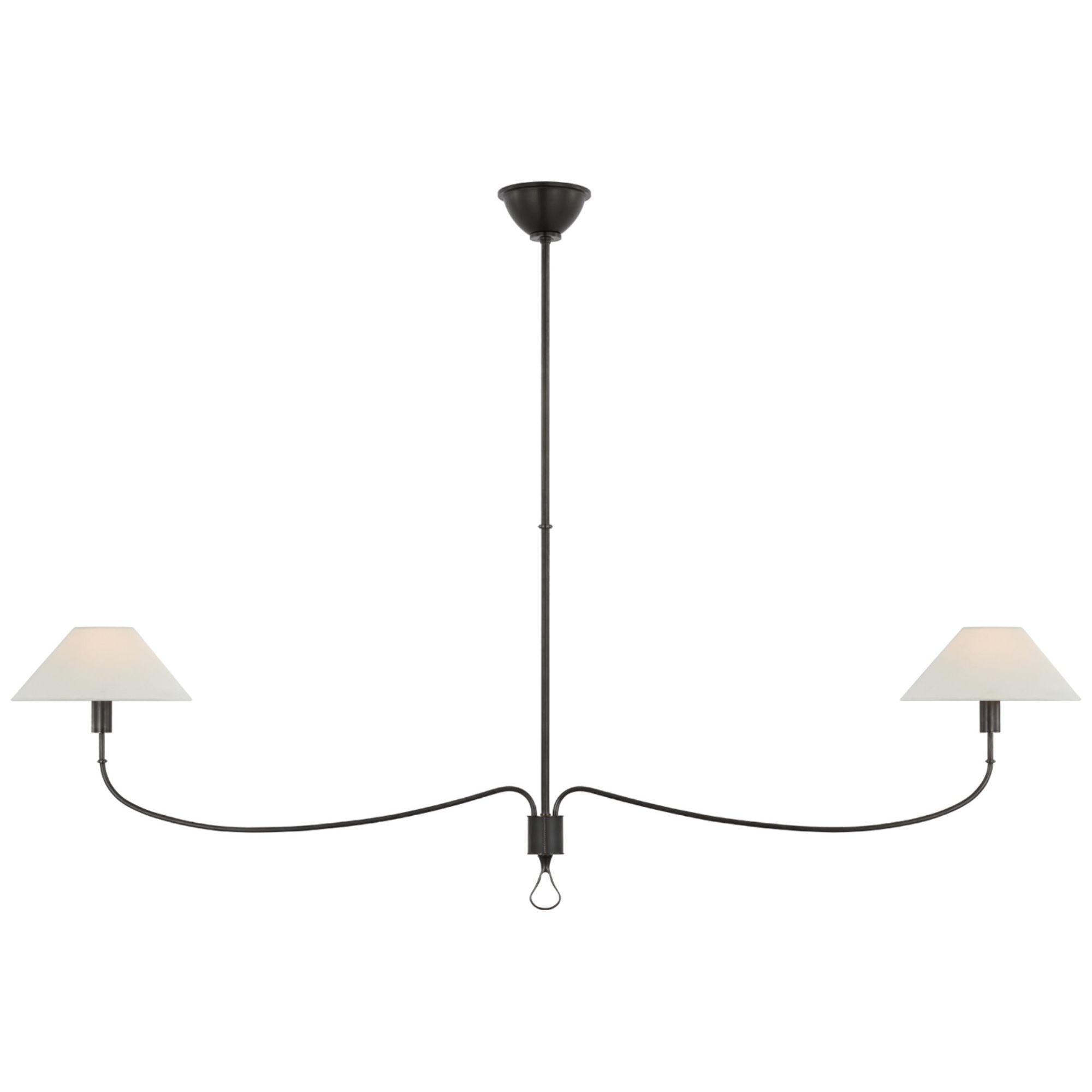 Amber Lewis Griffin Grande Linear Chandelier in Bronze and 