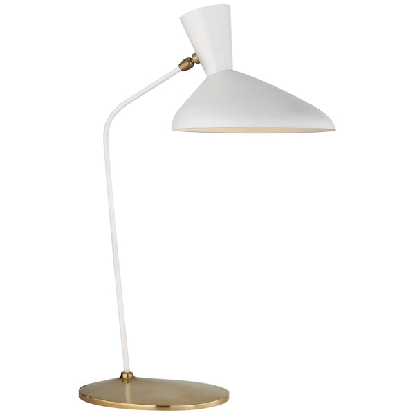 AERIN Austen Large Offset Table Lamp in White