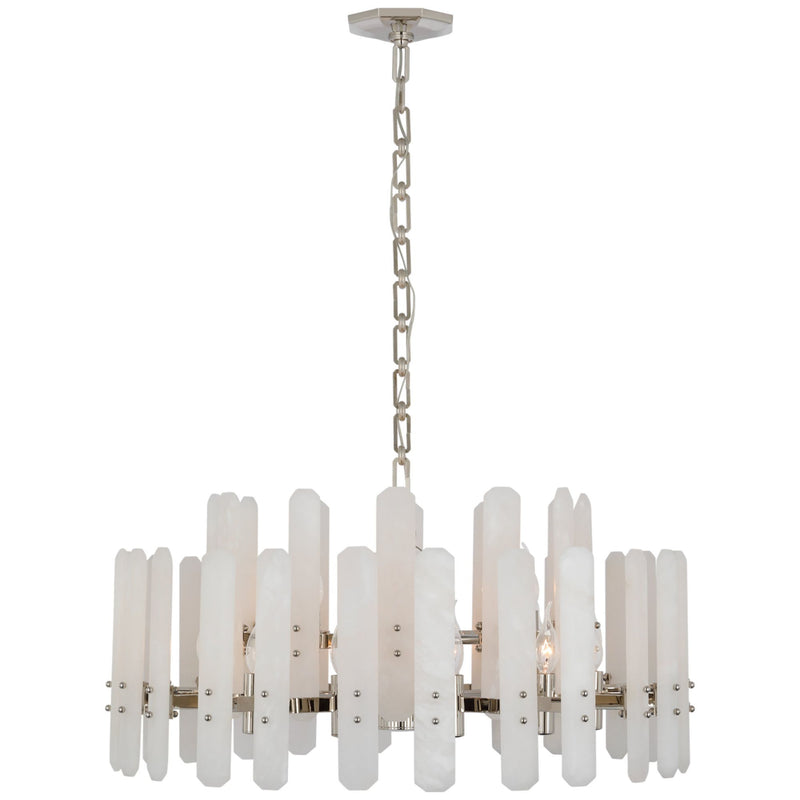 AERIN Bonnington Large Chandelier in Polished Nickel with