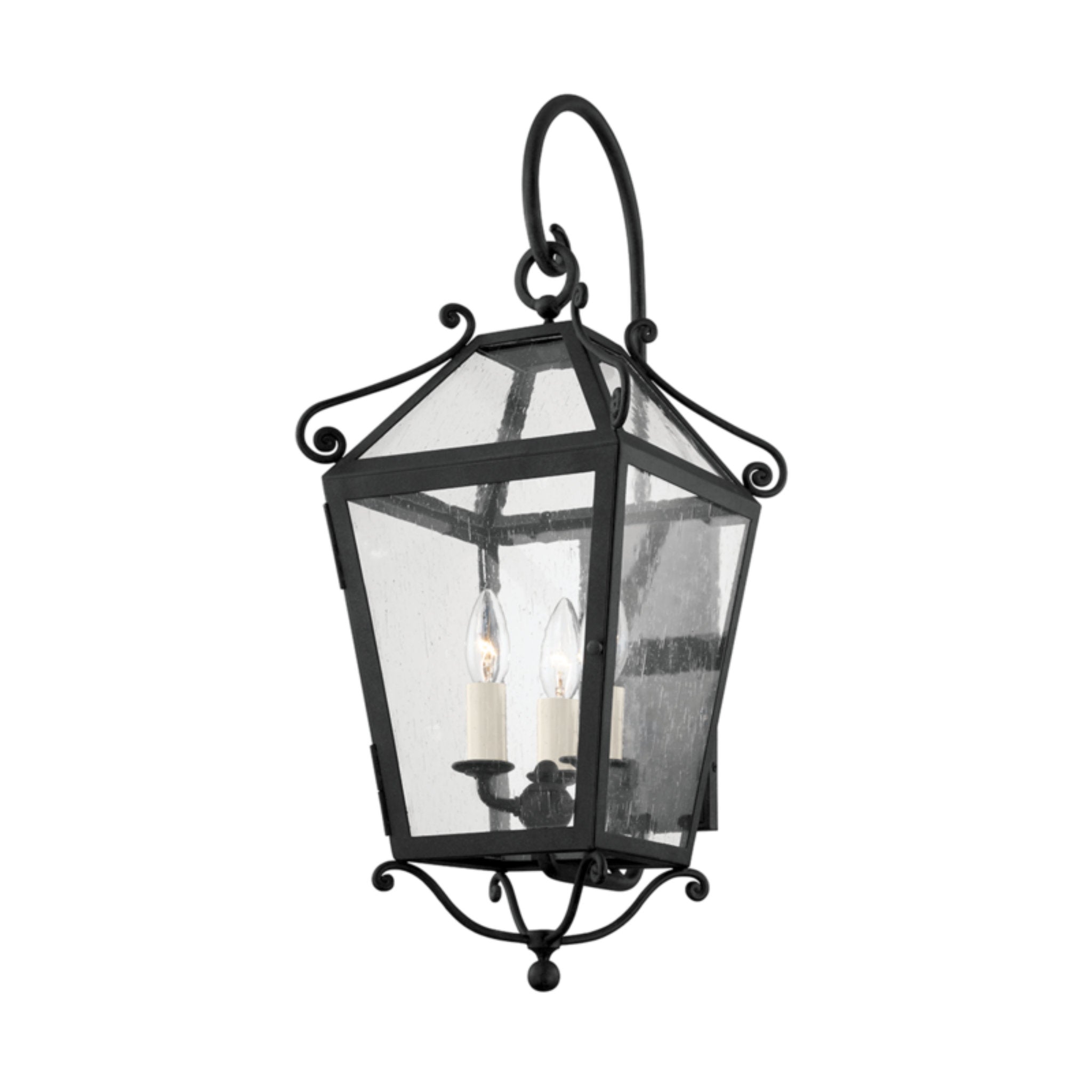 Santa Barbara County Wall Sconce 3-Light LED in  French Iron L11 x W11 x H25.75