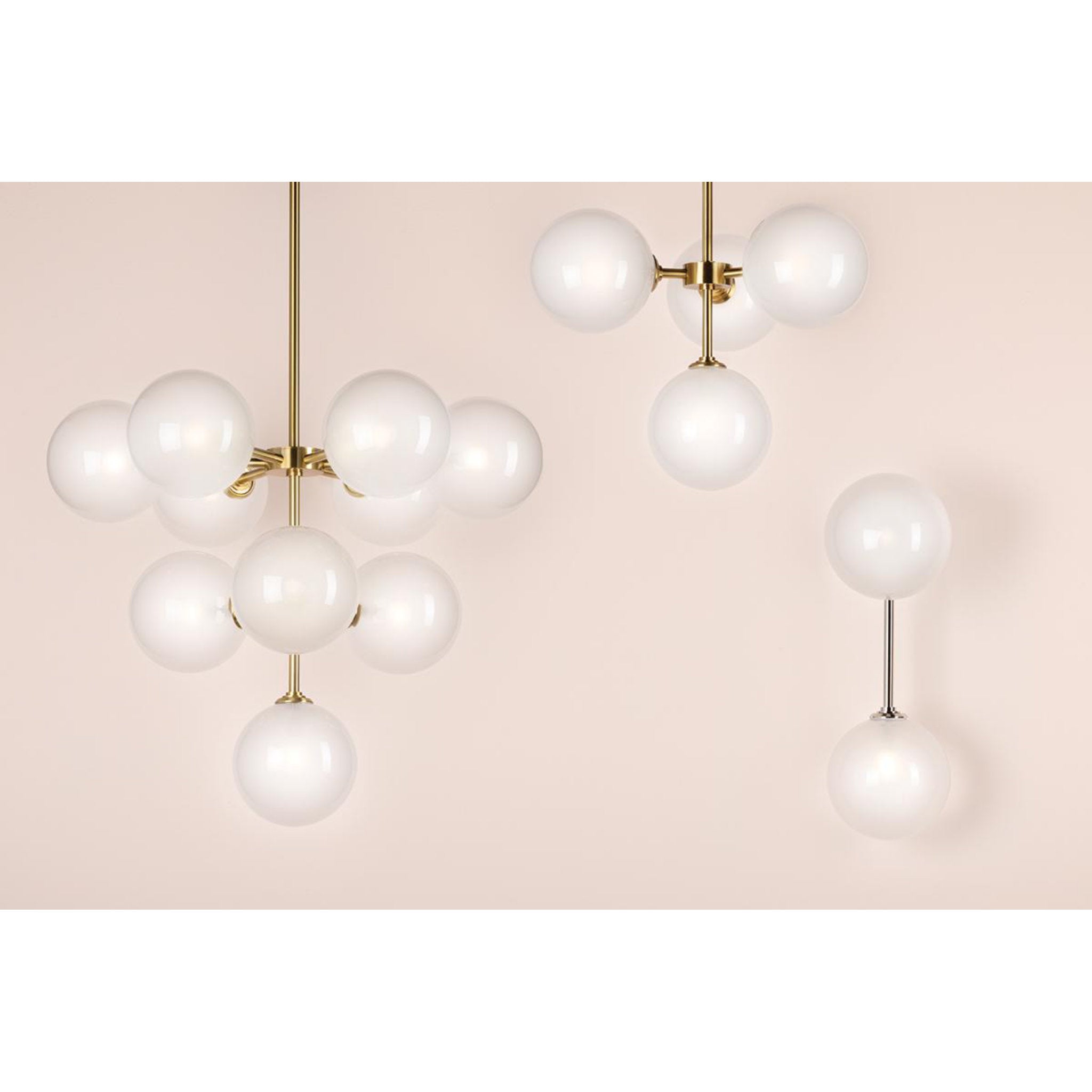 Ashleigh 10-Light Chandelier in Polished Nickel