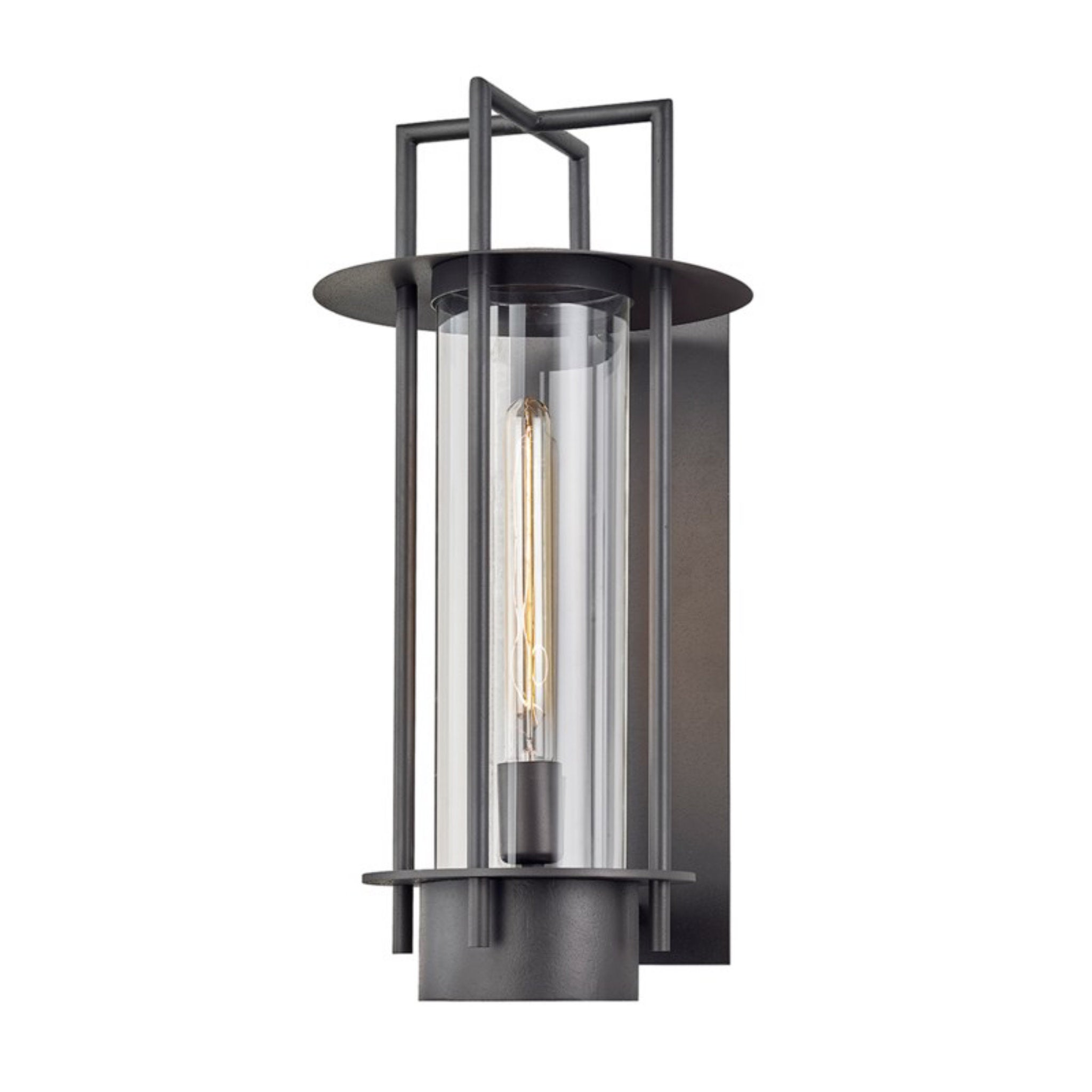 Carroll Park Wall Sconce 1-Light LED in  Textured Bronze L10.25 x W10.25 x H20.5