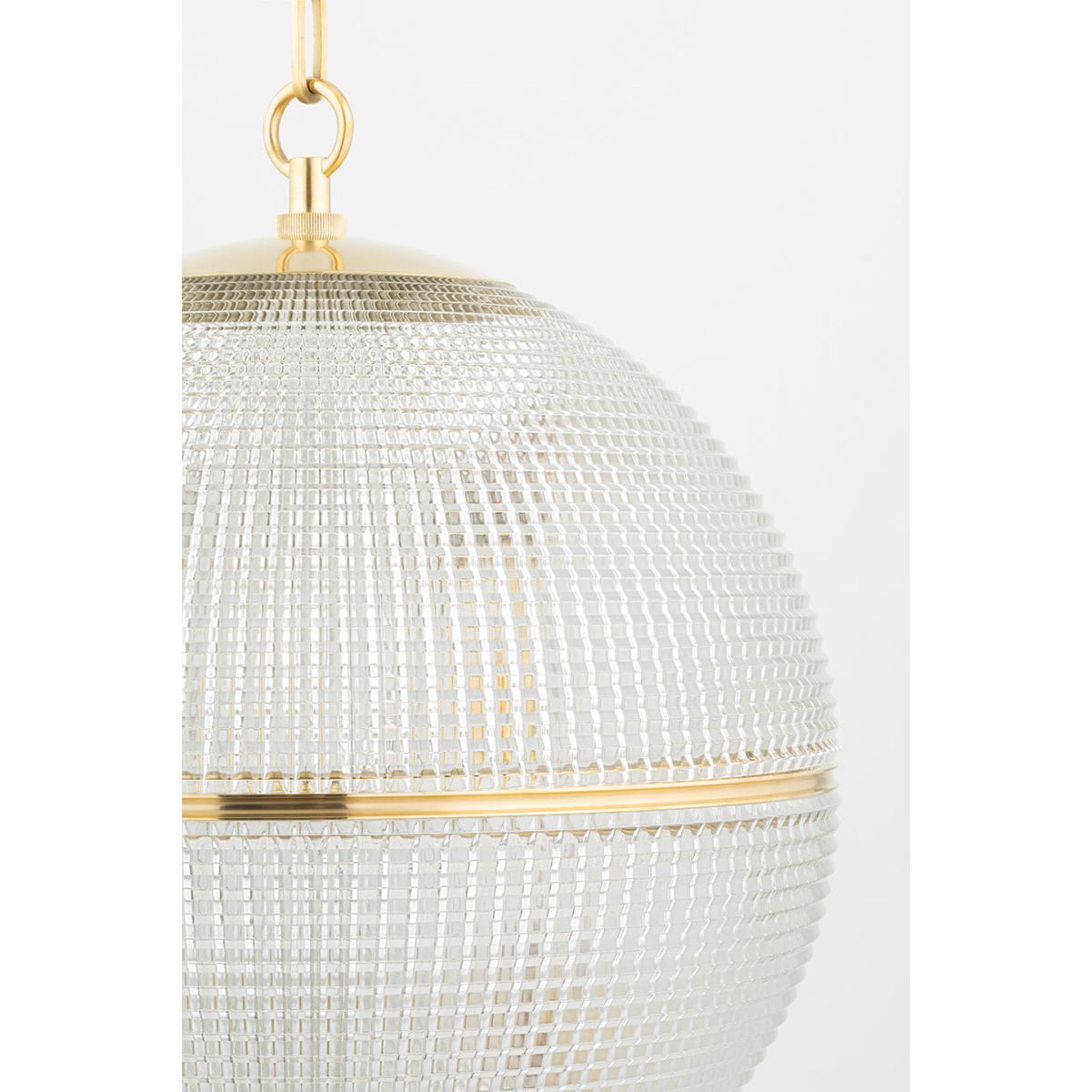 Sphere No. 3 1 Light Pendant in Polished Nickel by Mark D. Sikes