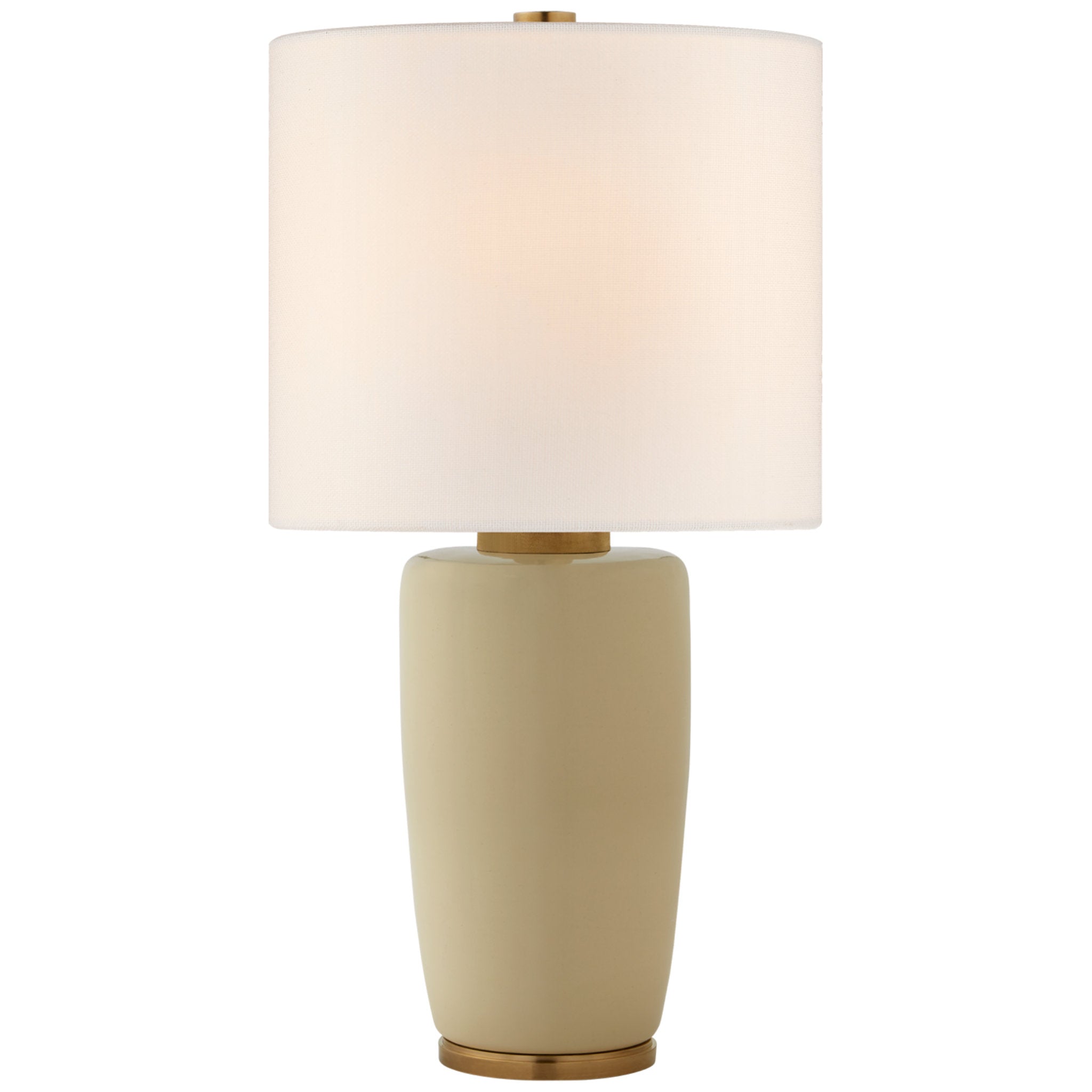 Barbara Barry Chado Large Table Lamp in Coconut with Linen Shade