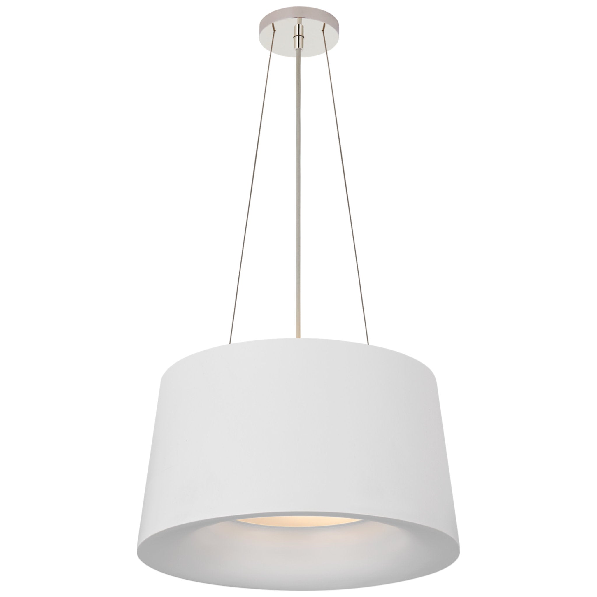 Barbara Barry Halo Small Hanging Shade in Matte White