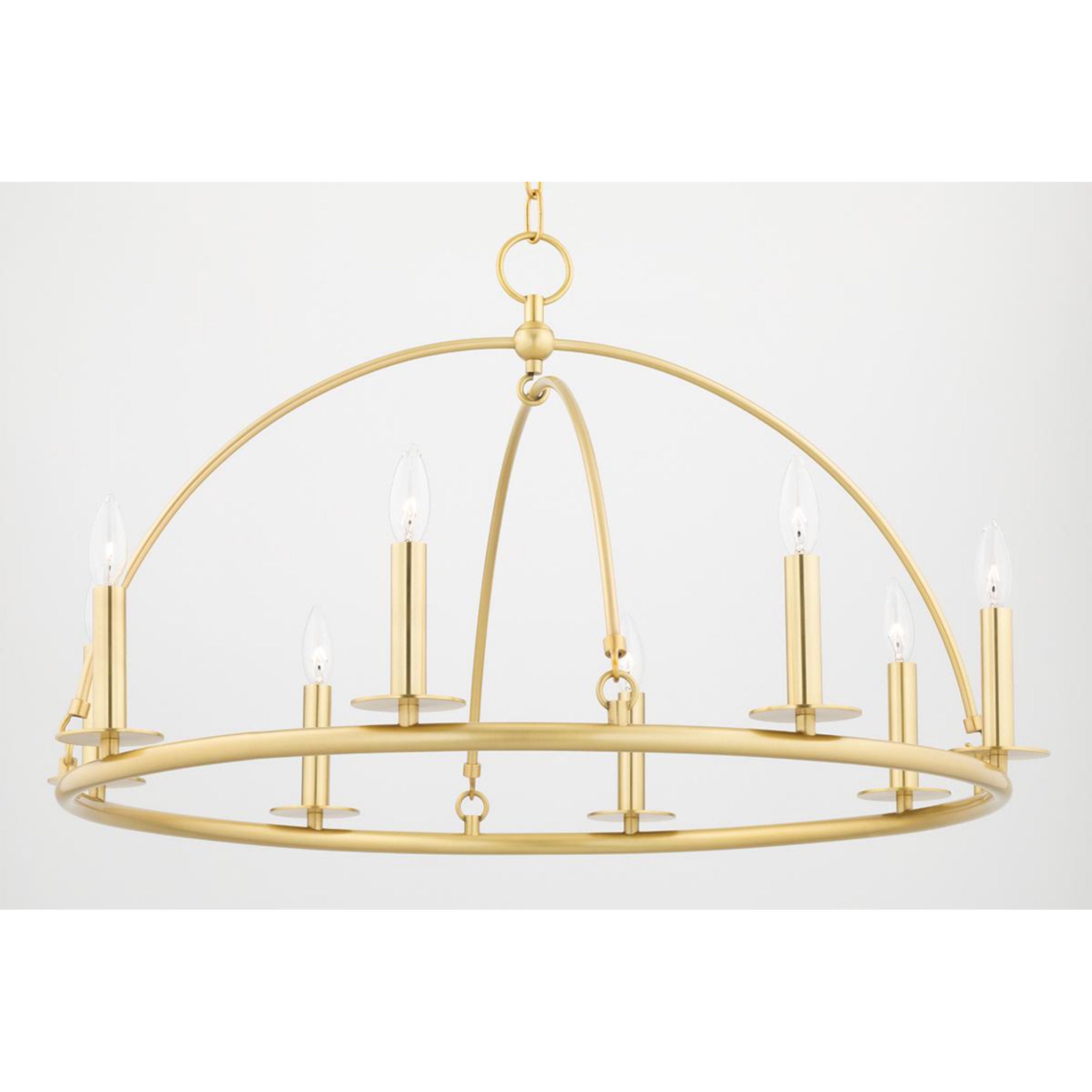 Howell 12 Light Chandelier in Aged Brass