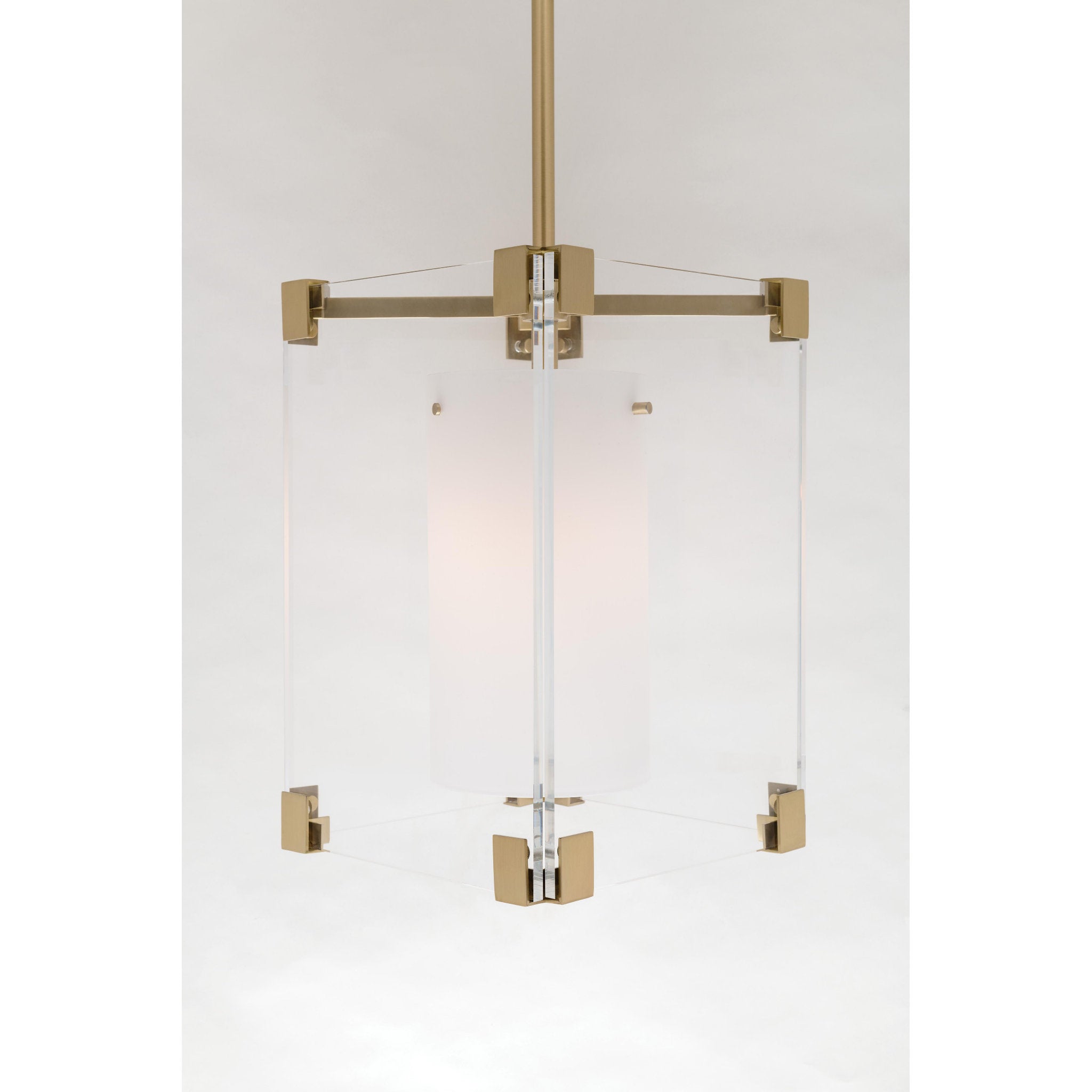 Achilles 1 Light Pendant in Aged Brass