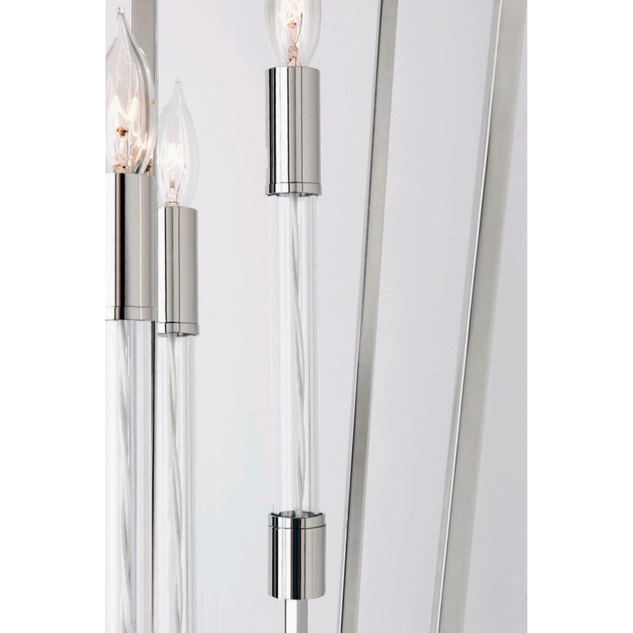 Waterloo 4 Light Lantern in Polished Nickel