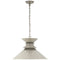 Chapman & Myers Alborg Large Stacked Pendant in Antique Nickel with An