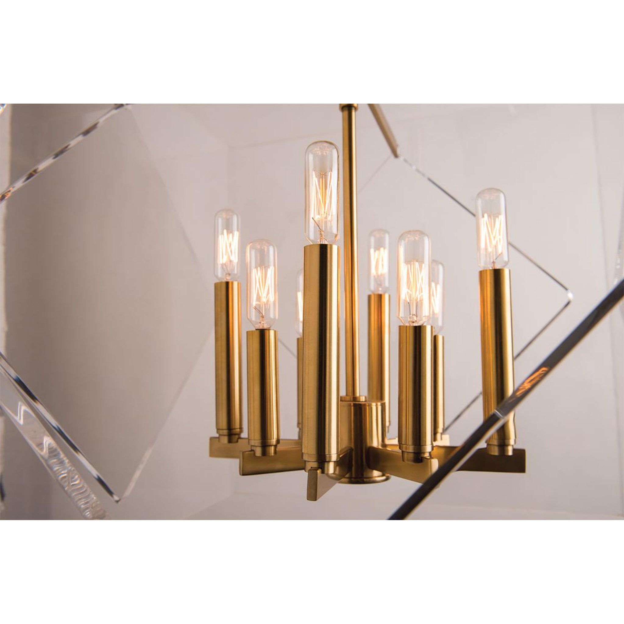 Travis 4 Light Lantern in Aged Brass