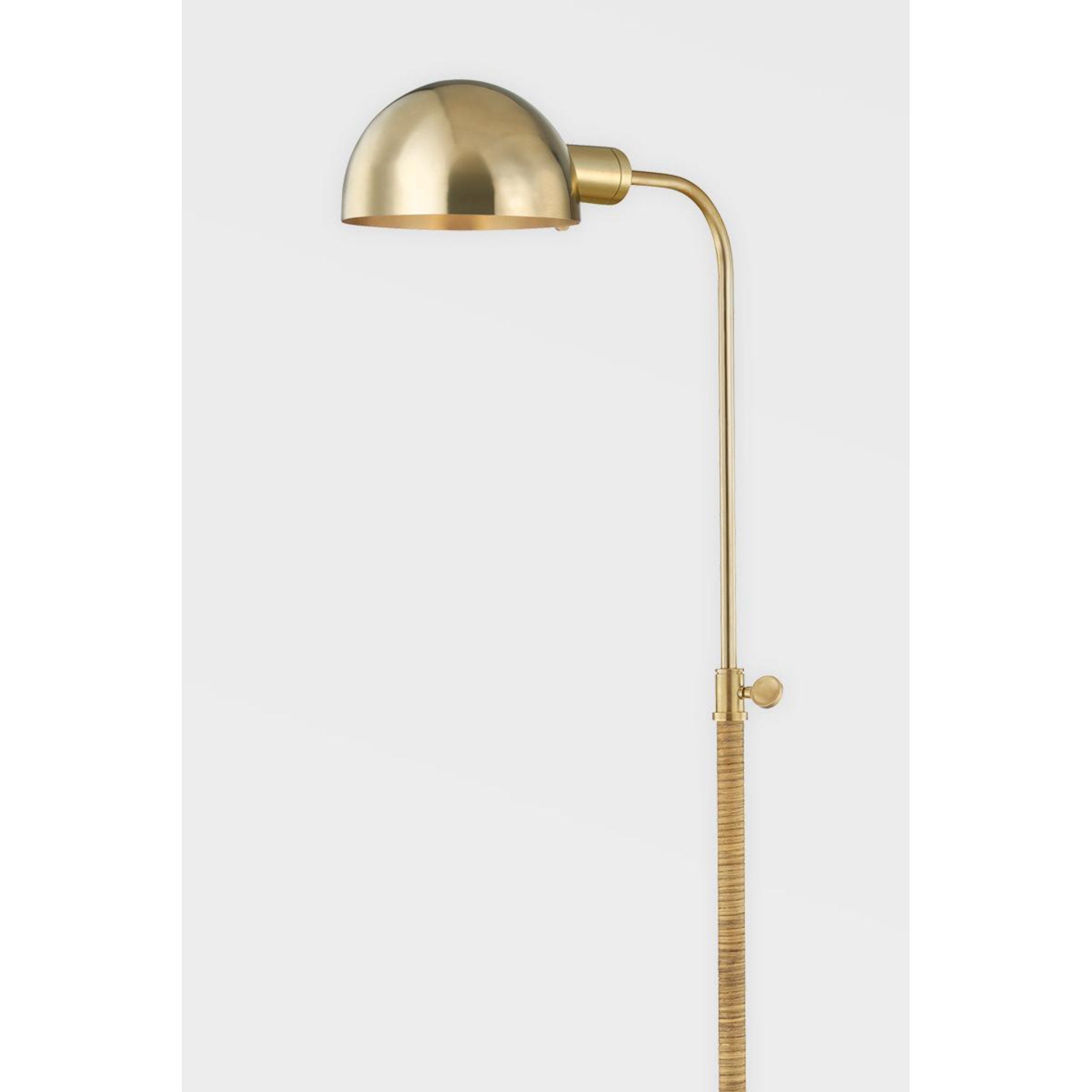 Devon 1 Light Floor Lamp in Aged Brass by Mark D. Sikes