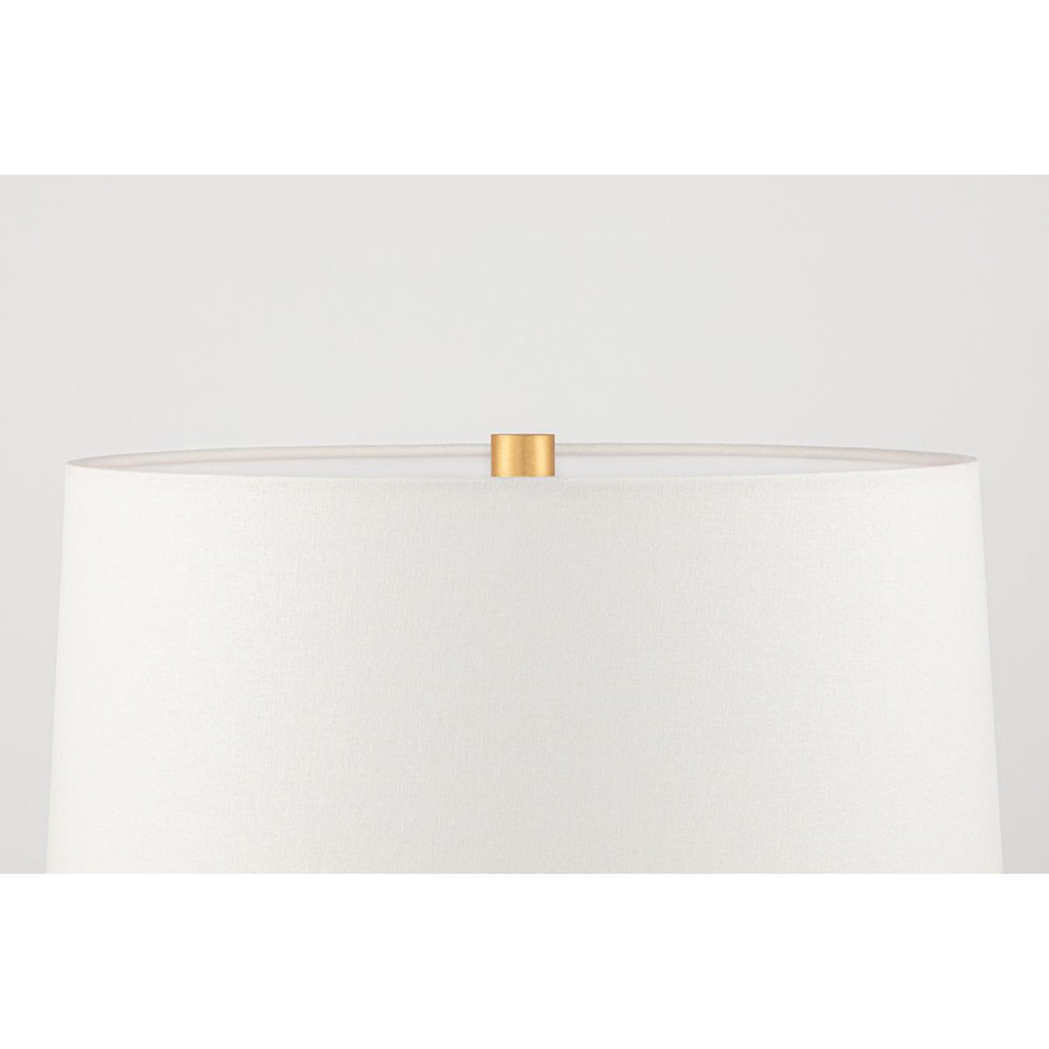 Naomi 1-Light Table Lamp in Black Lustro/Gold Leaf Combo