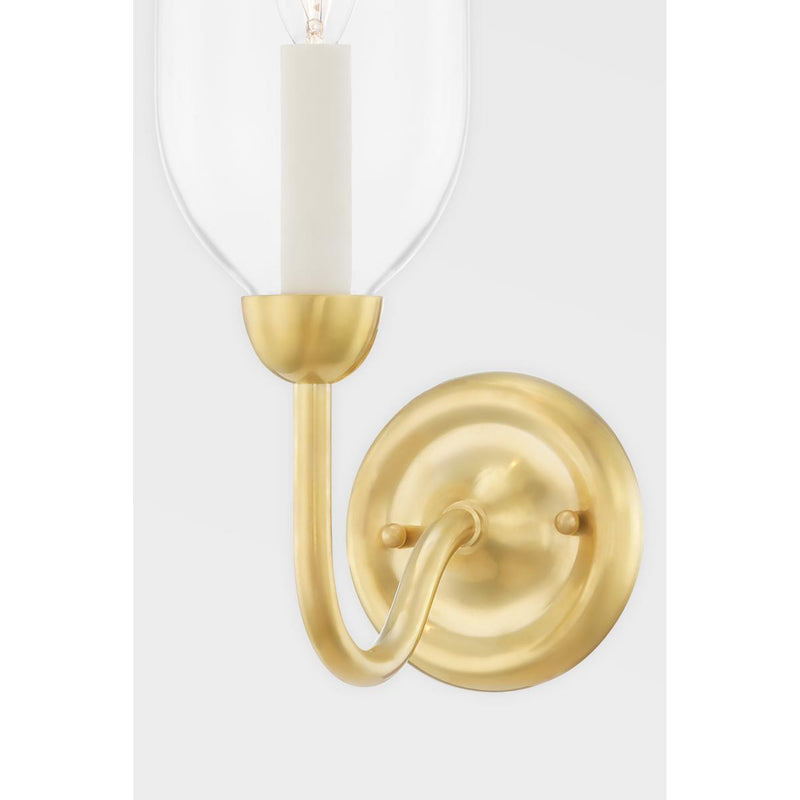 Classic No.1 2 Light Wall Sconce in Polished Nickel by Mark D