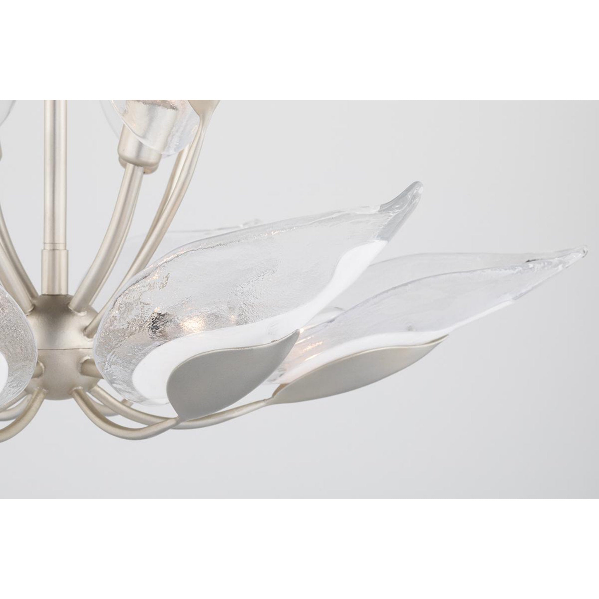 Blossom 20 Light Chandelier in Silver Leaf