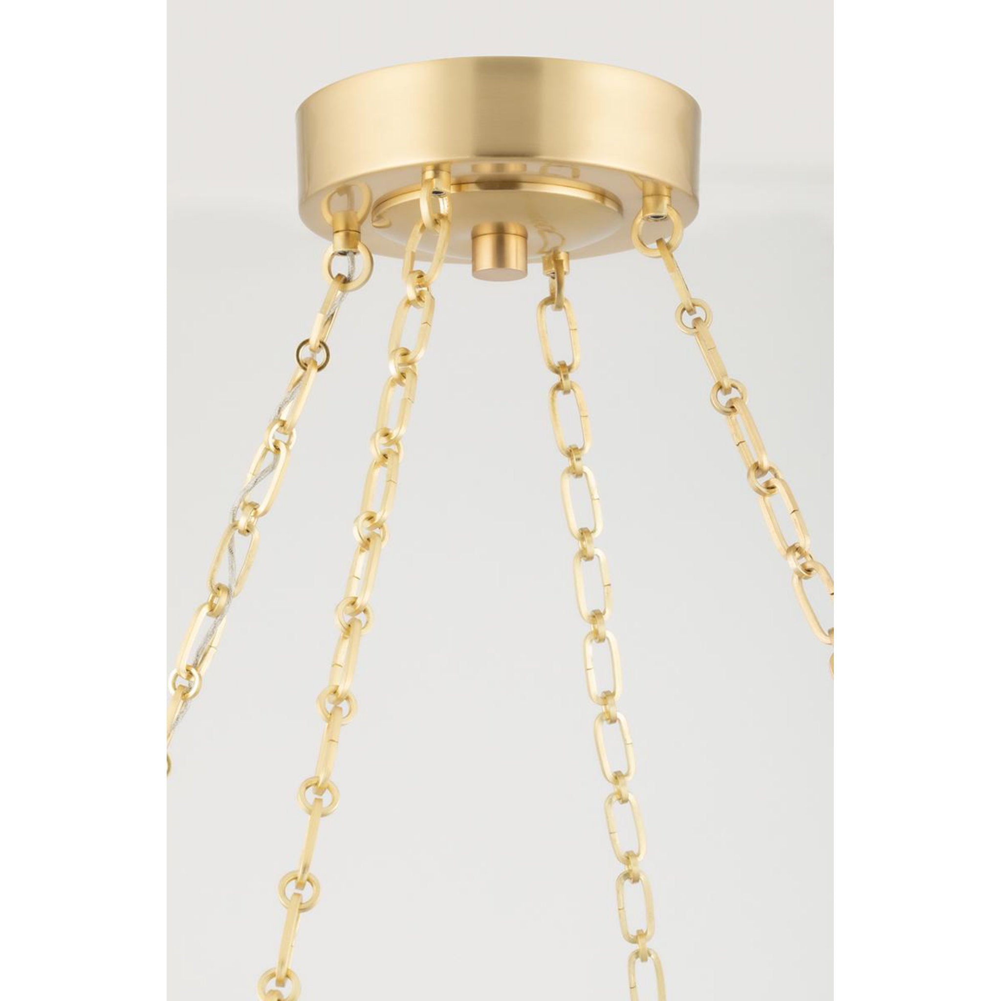 Lindley 1 Light Chandelier in Aged Brass