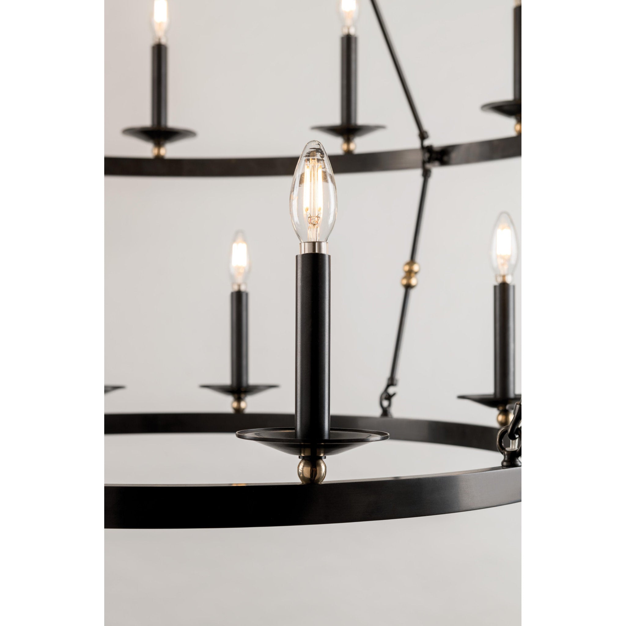 Allendale 6 Light Chandelier in Aged Brass