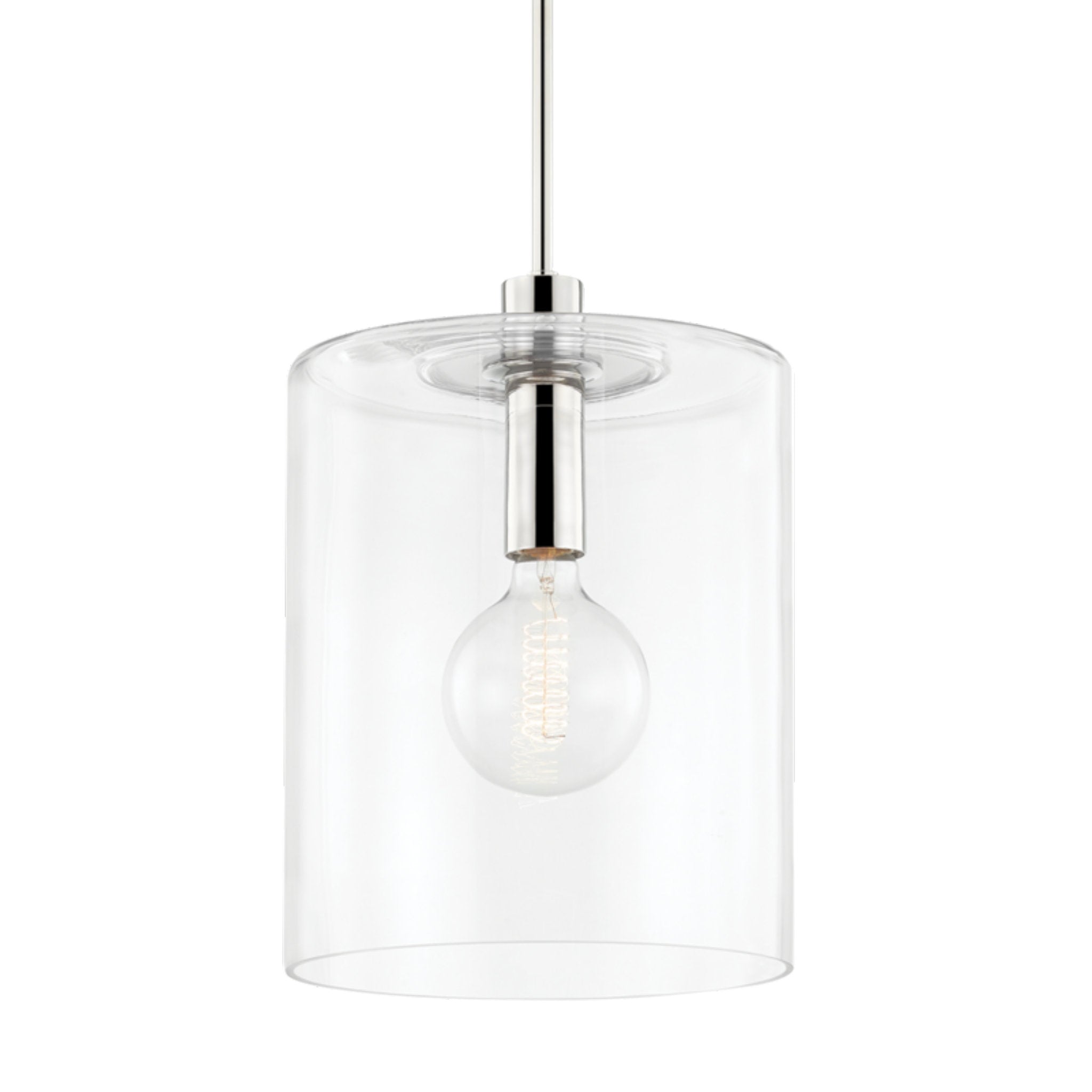 Neko 1-Light Pendant in Polished Nickel