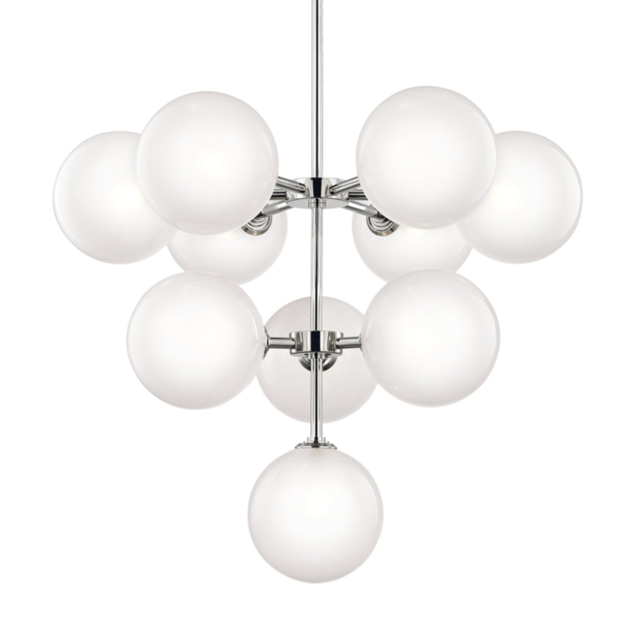 Ashleigh 10-Light Chandelier in Polished Nickel