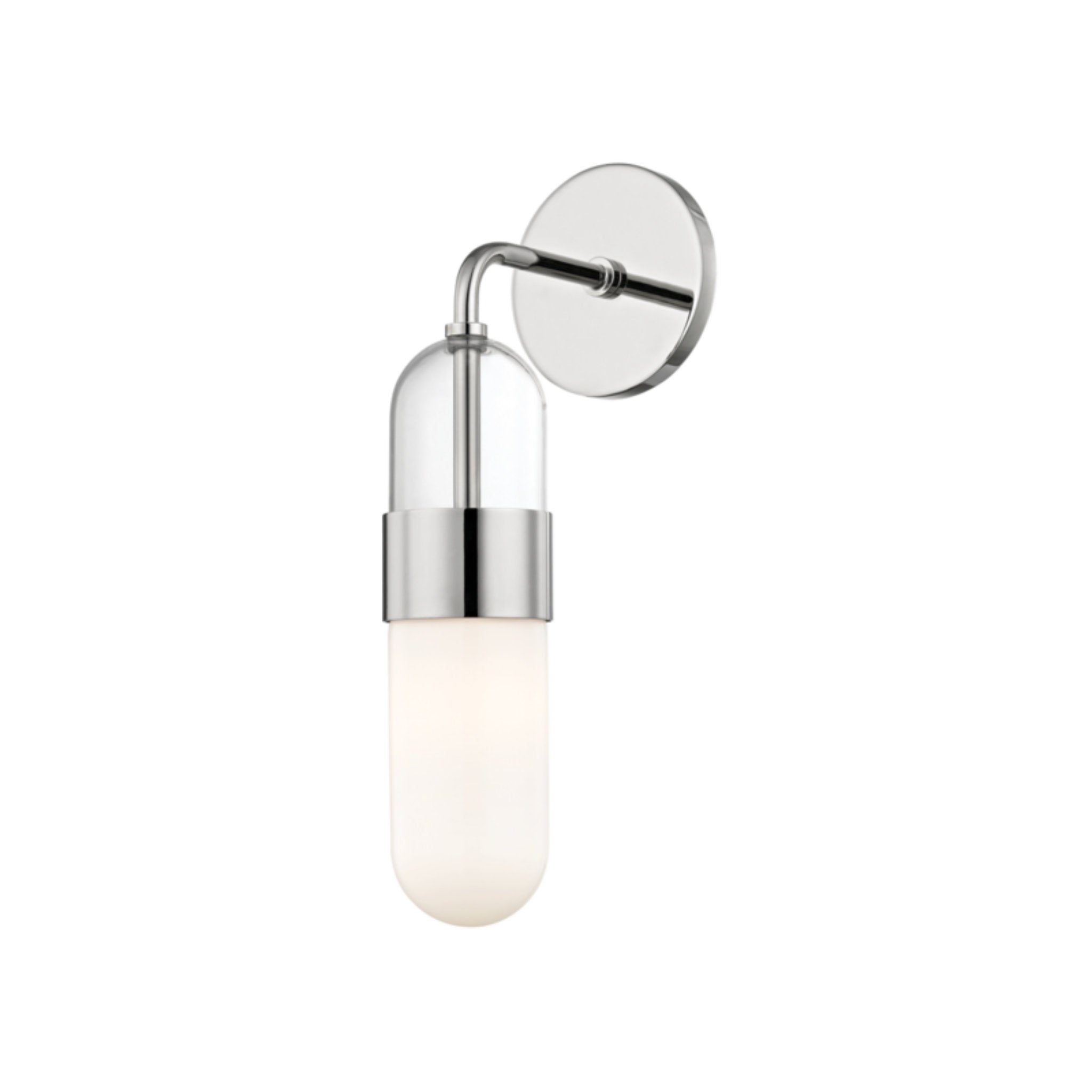 Emilia 1-Light Wall Sconce in Polished Nickel