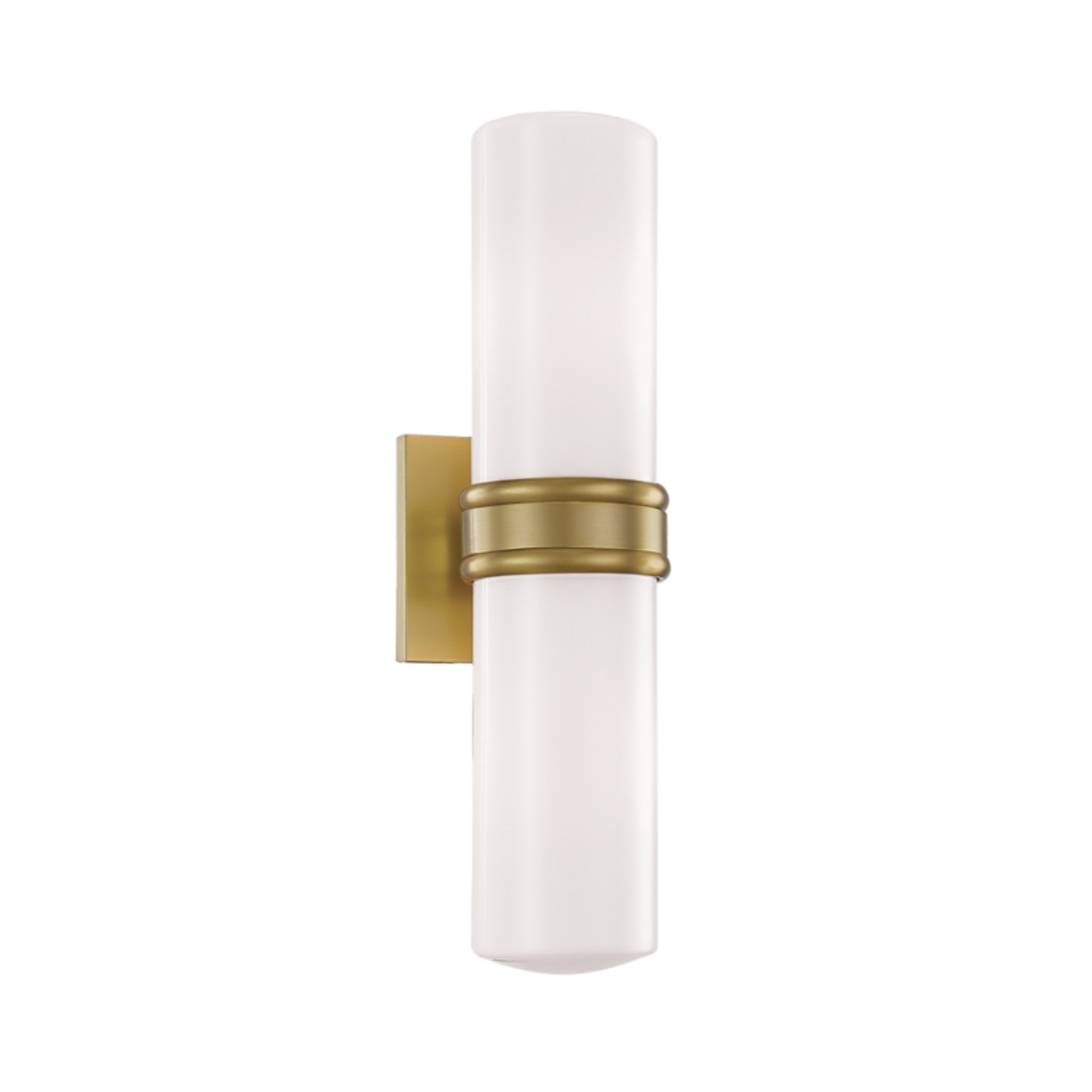 Natalie 2-Light Wall Sconce in Aged Brass by Justin Crocker