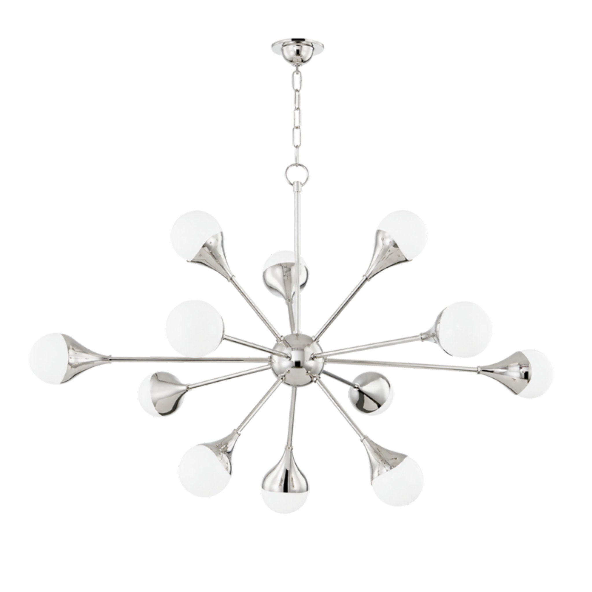 Ariana 12-Light Chandelier in Polished Nickel