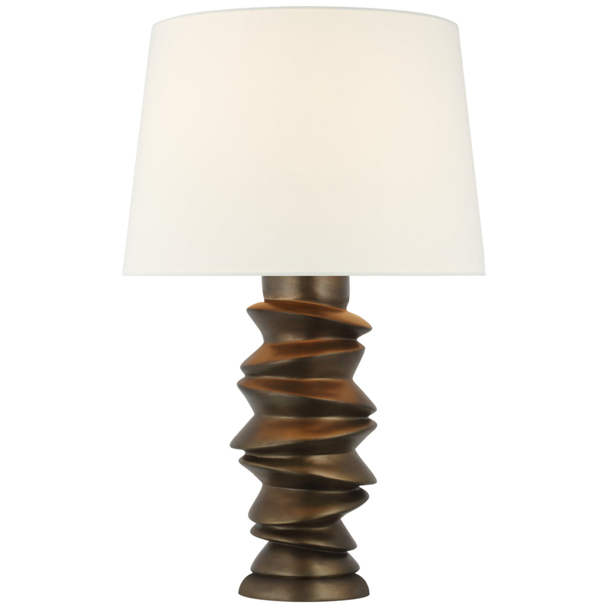Visual Comfort Signature Karissa Table Lamp, Antique Bronze Leaf, JN 3005ABL-L
