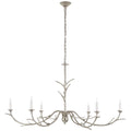 Julie Neill Iberia Large Chandelier in Burnished Silver Leaf