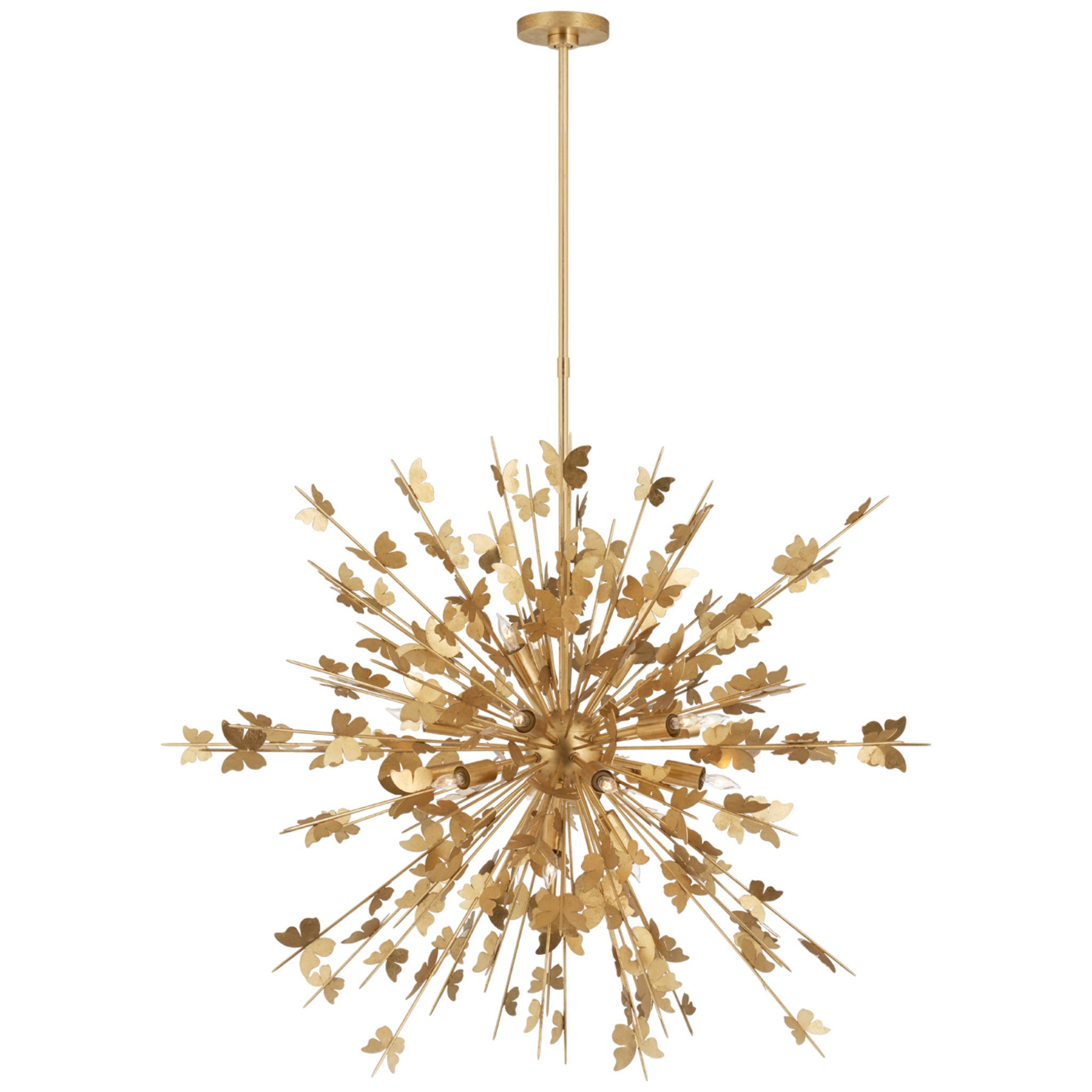 Julie Neill Farfalle Large Chandelier in Gild