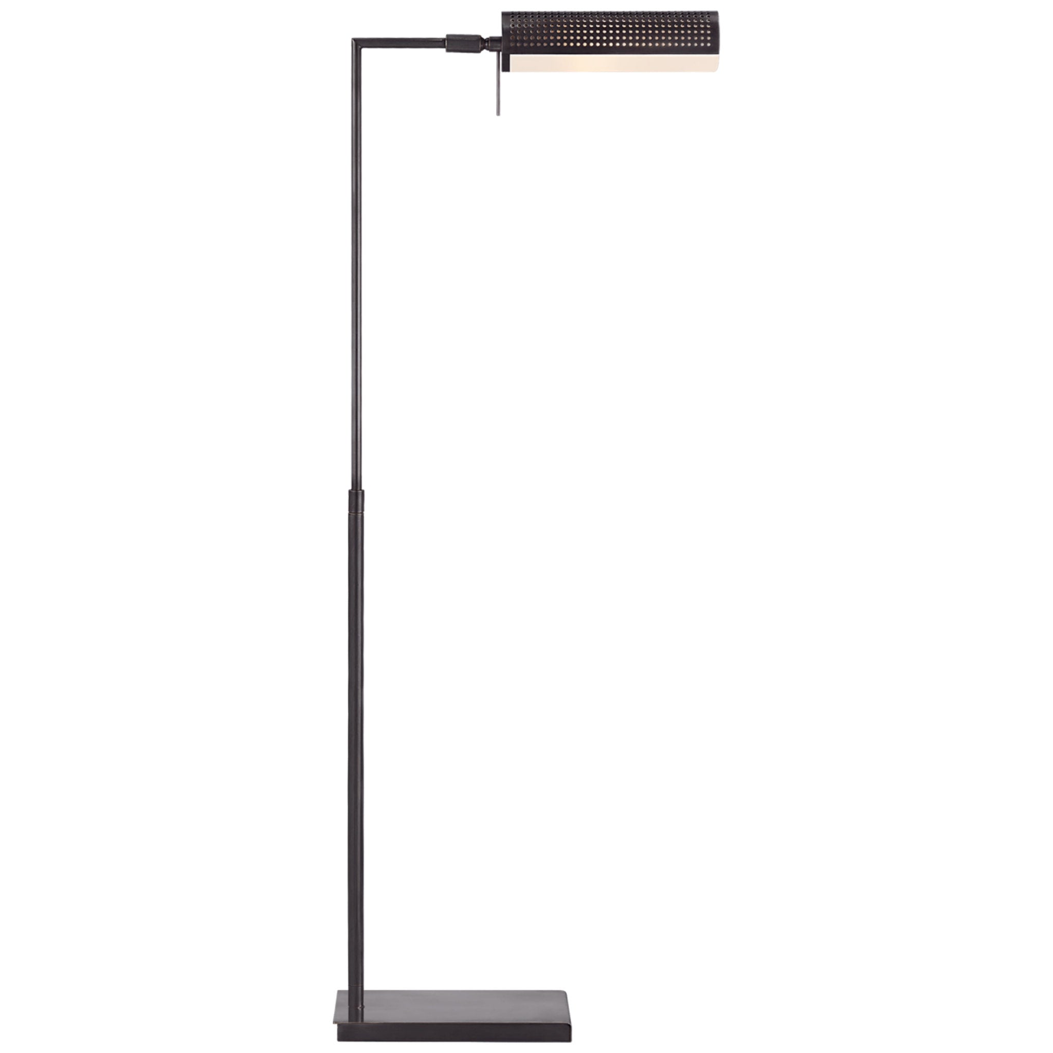 Kelly Wearstler Precision Pharmacy Floor Lamp in Bronze with White Glass