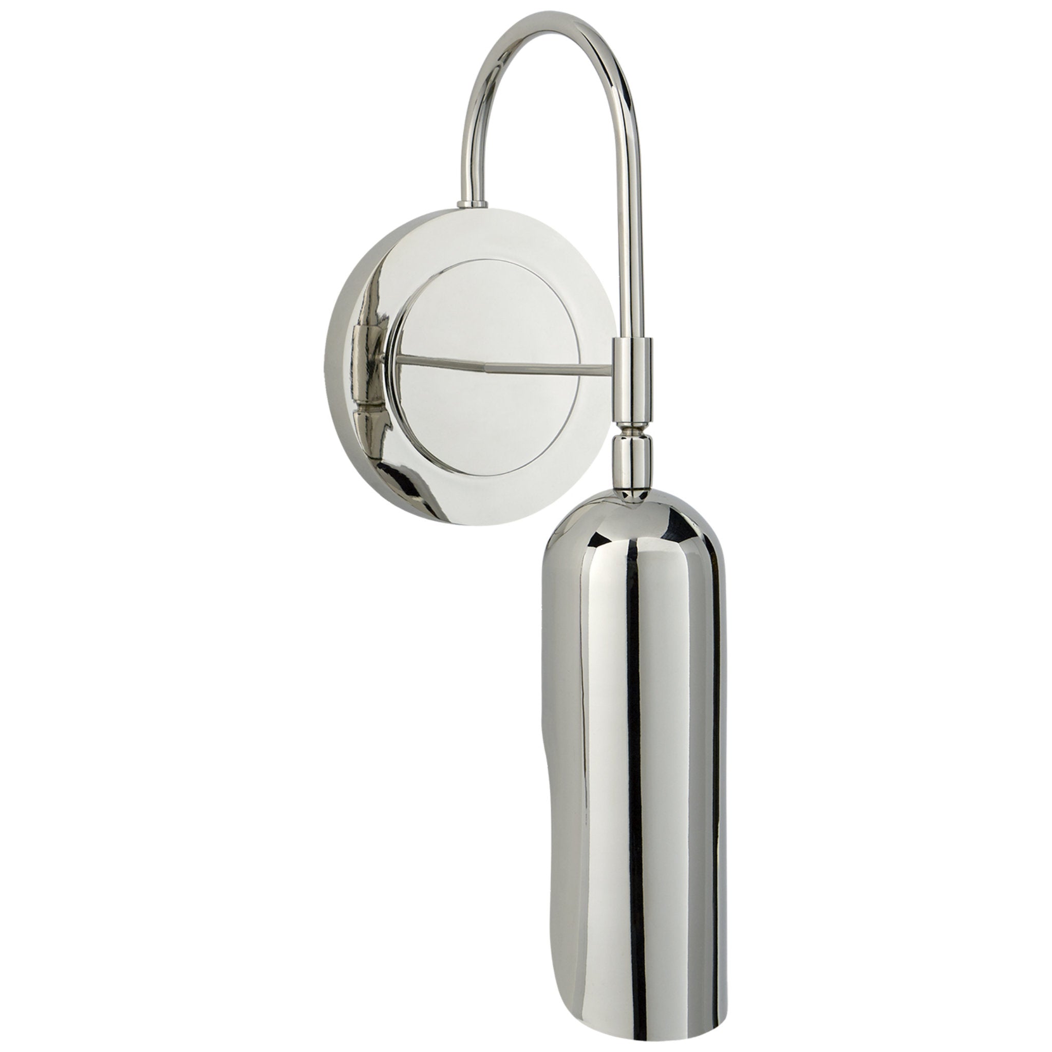 Kelly Wearstler Lucien Functional Wall Light in Polished Nickel