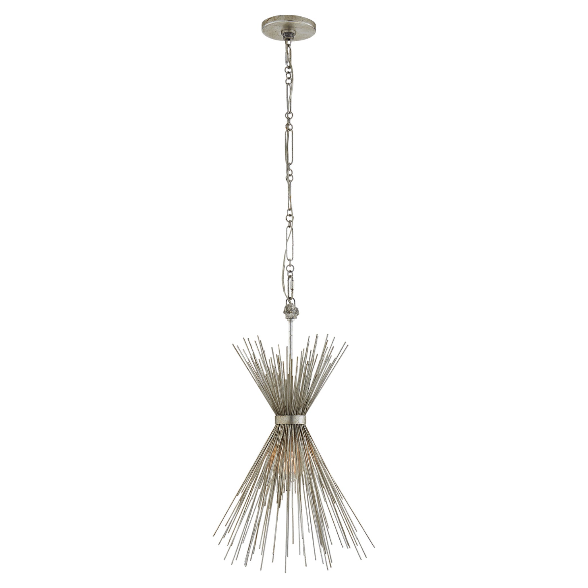 Kelly Wearstler Strada Small Chandelier in Burnished Silver Leaf