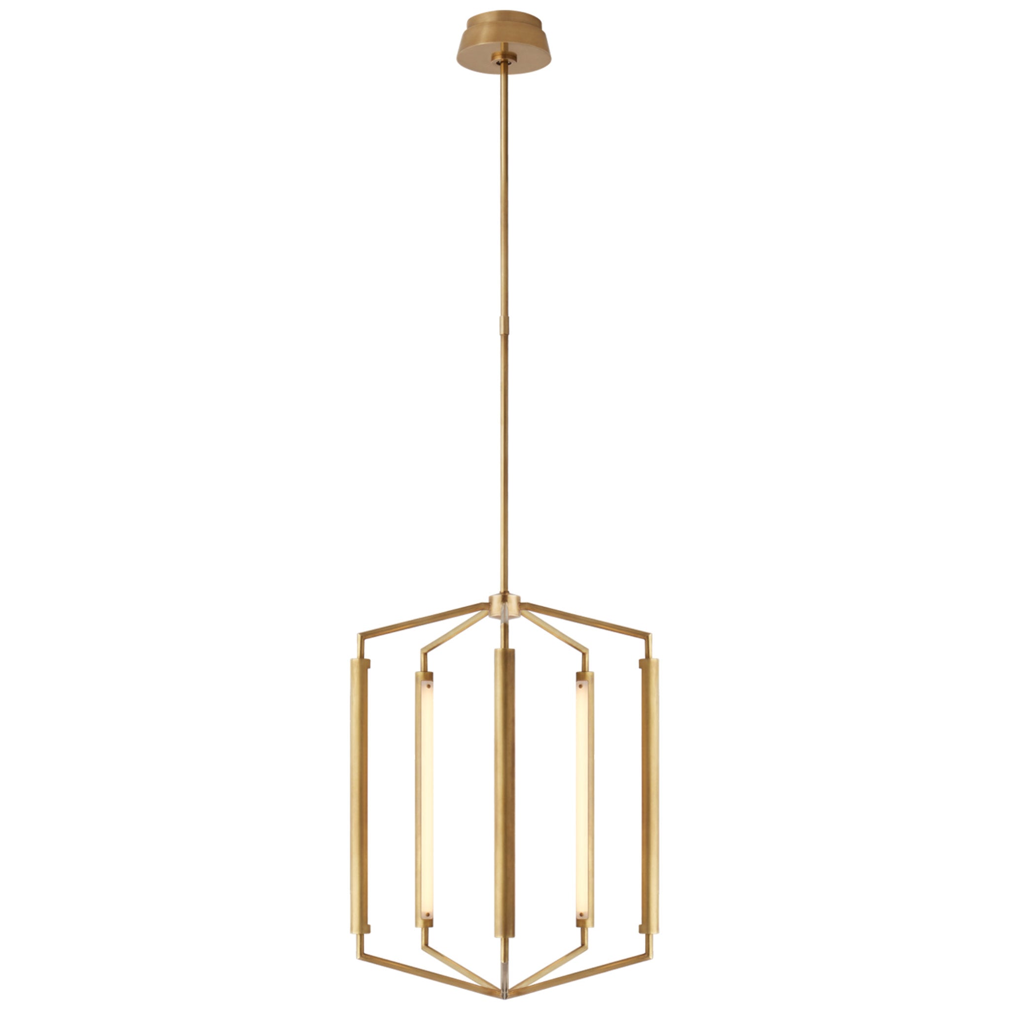 Kelly Wearstler Appareil Medium Lantern in Antique-Burnished Brass