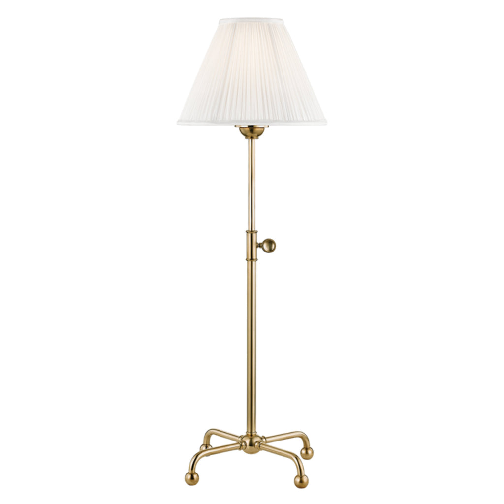 Stratos 1-Light Aged Brass Floor Lamp - Aged Brass