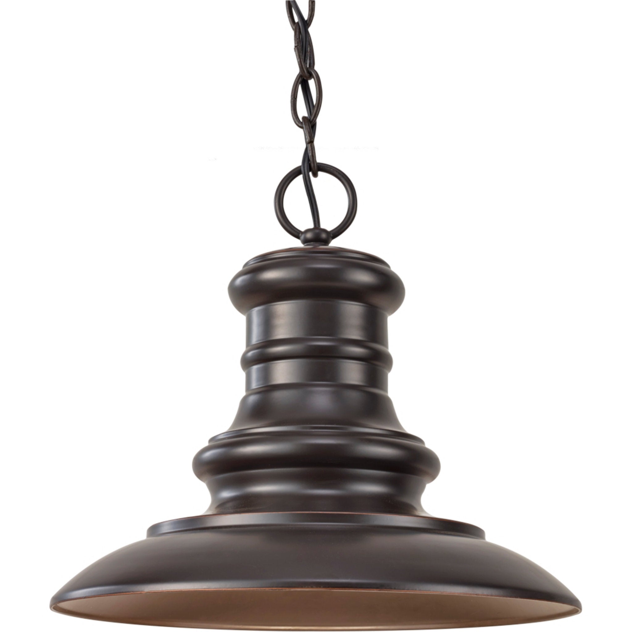 Redding Station Pendant Period Inspired Outdoor Fixture 11" Height Aluminum in Restoration Bronze