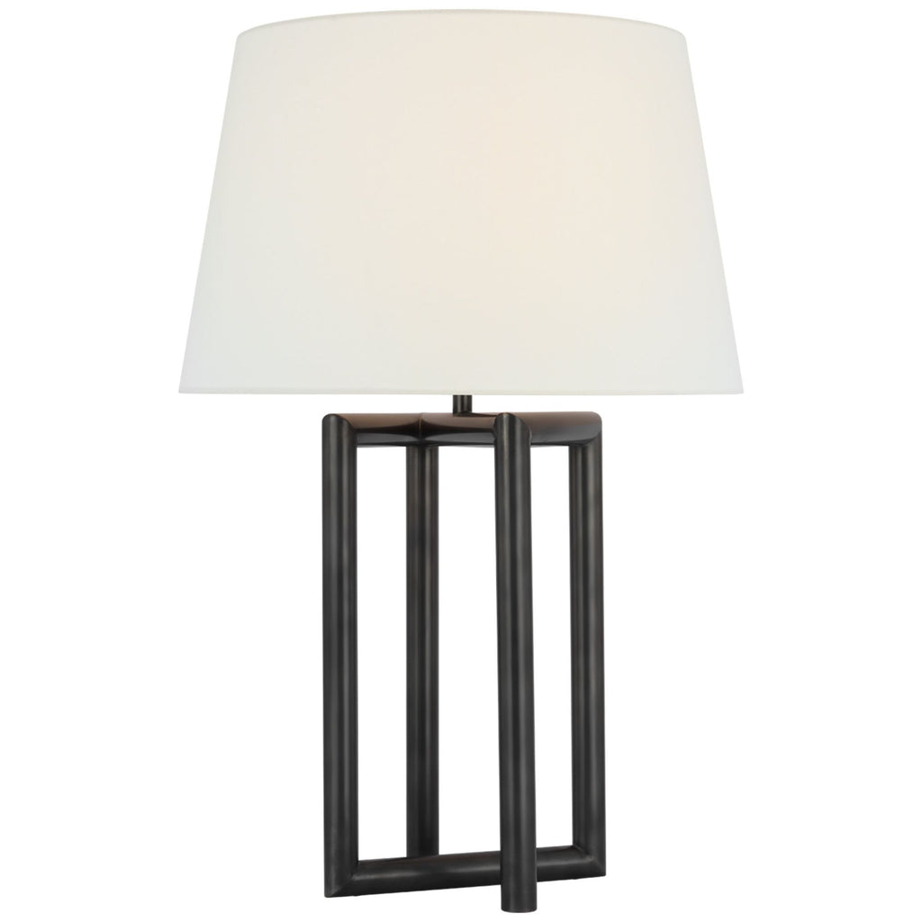 Costes Medium Table Lamp in Hand-Rubbed Antique Brass with Linen Shade –  Paloma and Co.