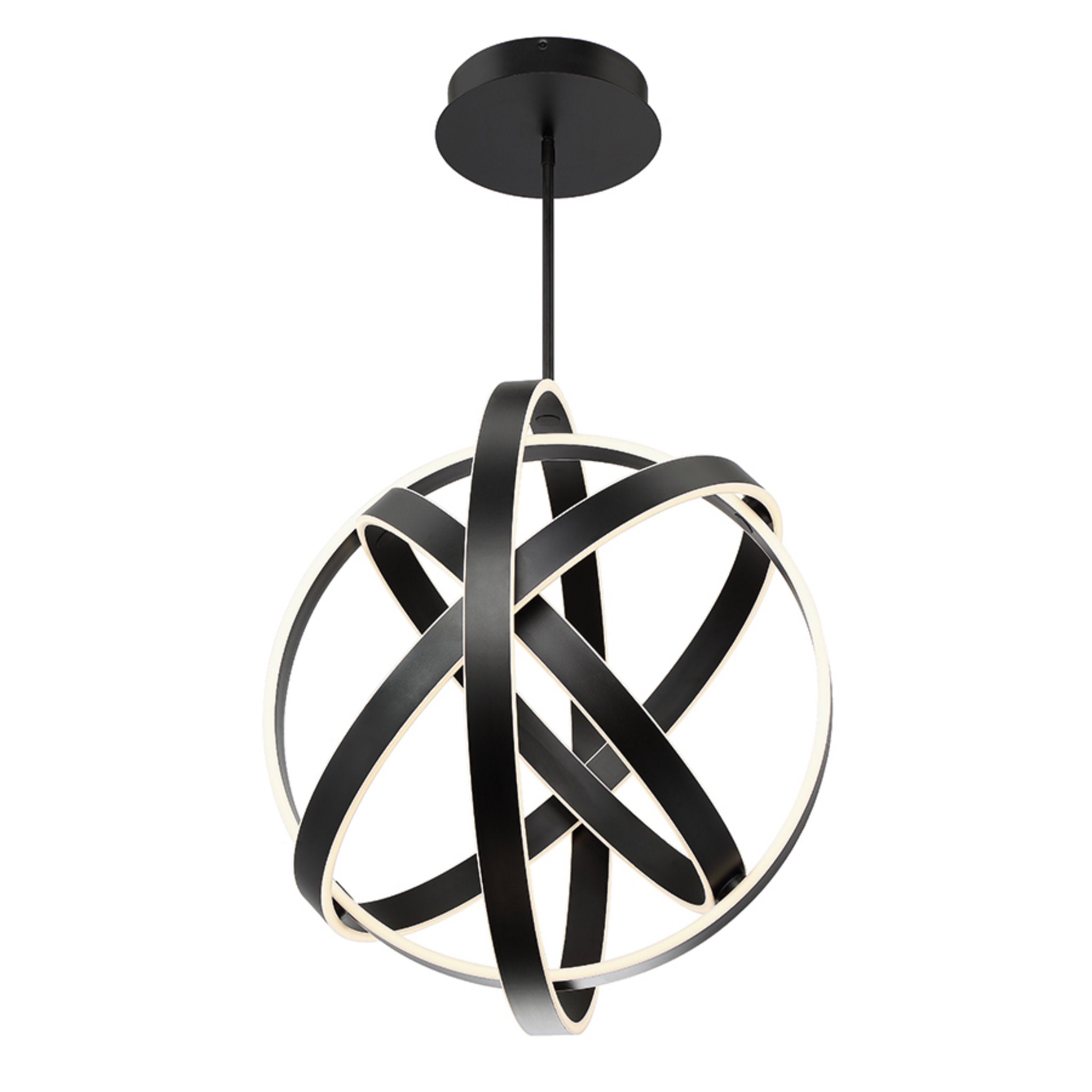 Modern Forms PD-61728-BK 3500K 110 Watt Kinetic LED Pendant in Black