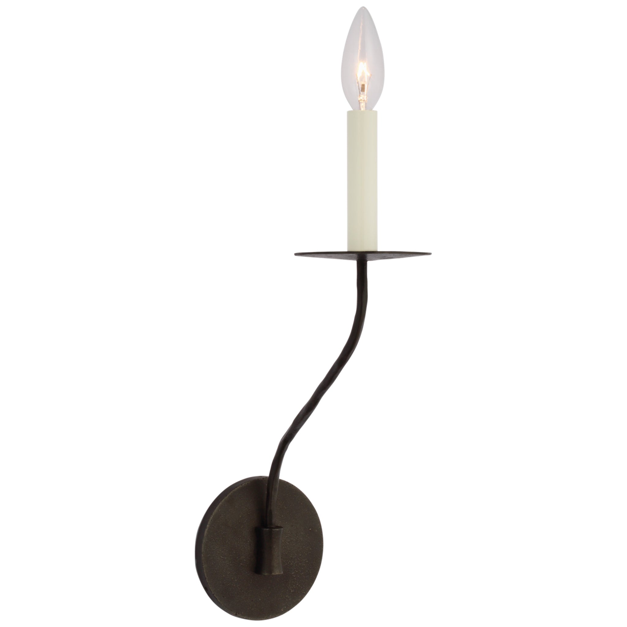 Ian K. Fowler Belfair Medium Single Sconce in Aged Iron