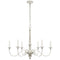 Visual Comfort Country Small Chandelier In Belgian White