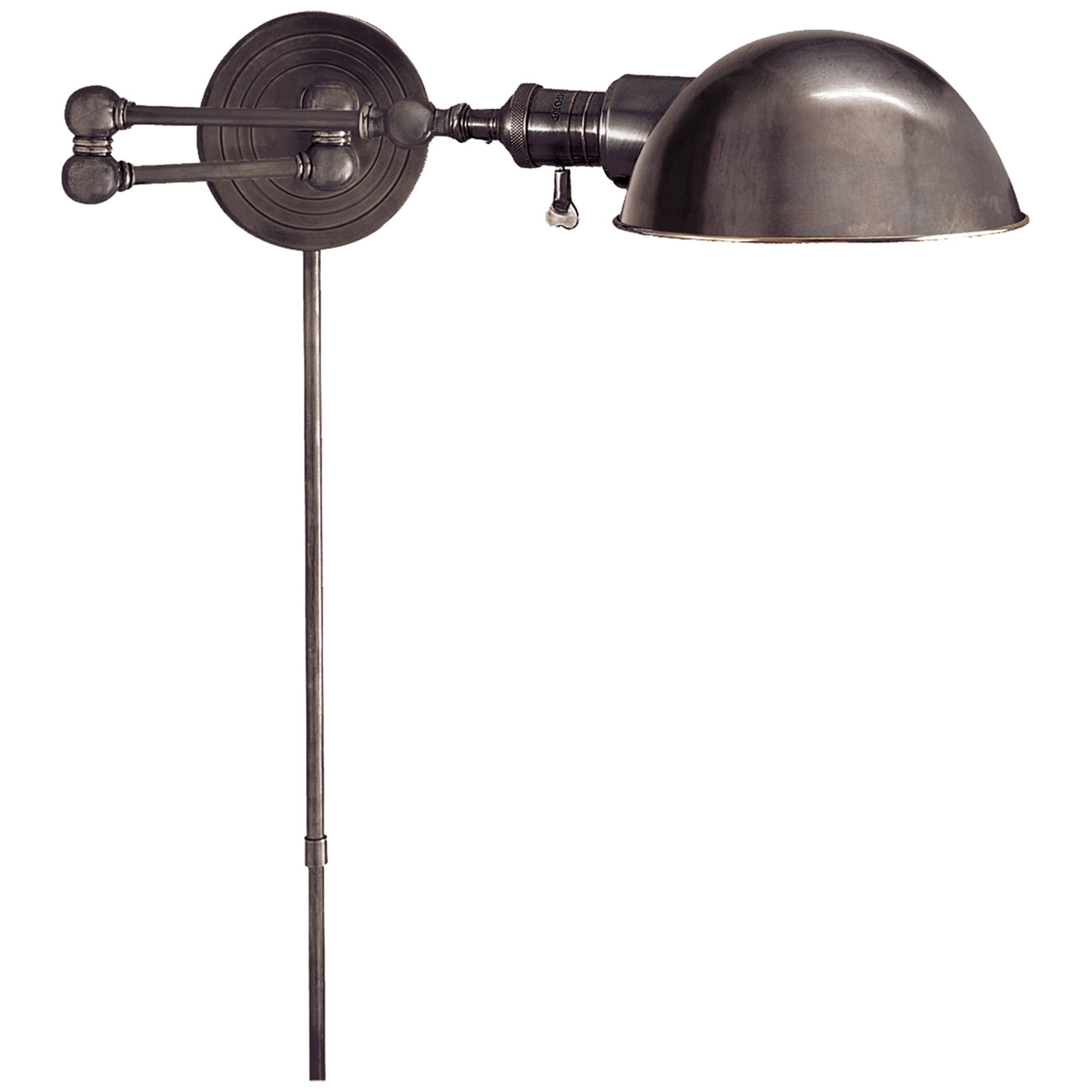 Chapman & Myers Boston Swing Arm in Bronze with SLG Shade