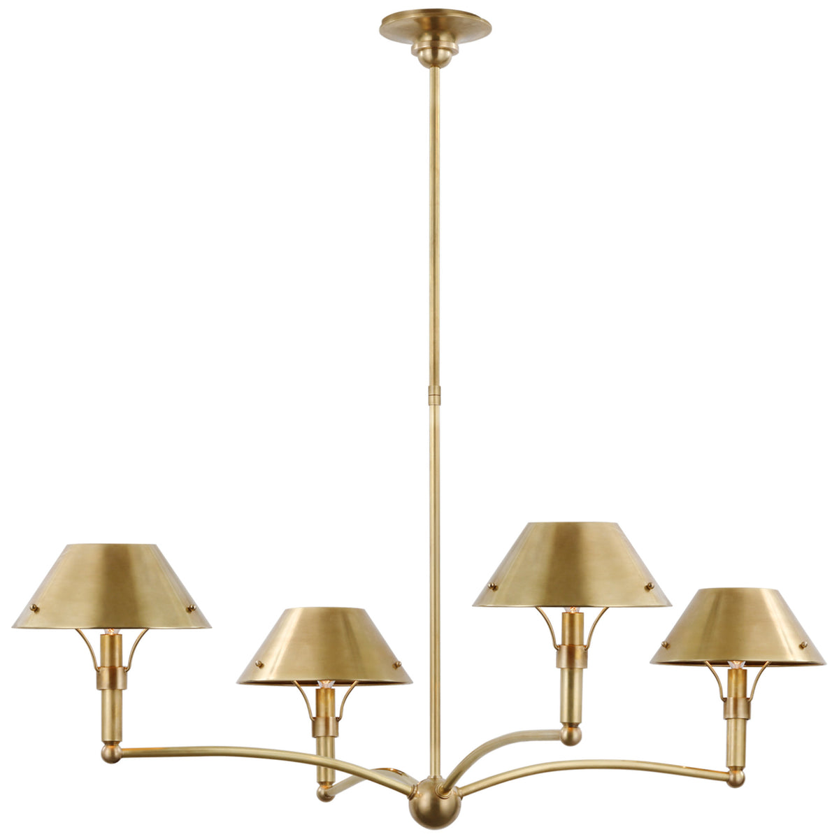Thomas O'Brien Vivian Large Two-Tier Chandelier in Hand-Rubbed Antique