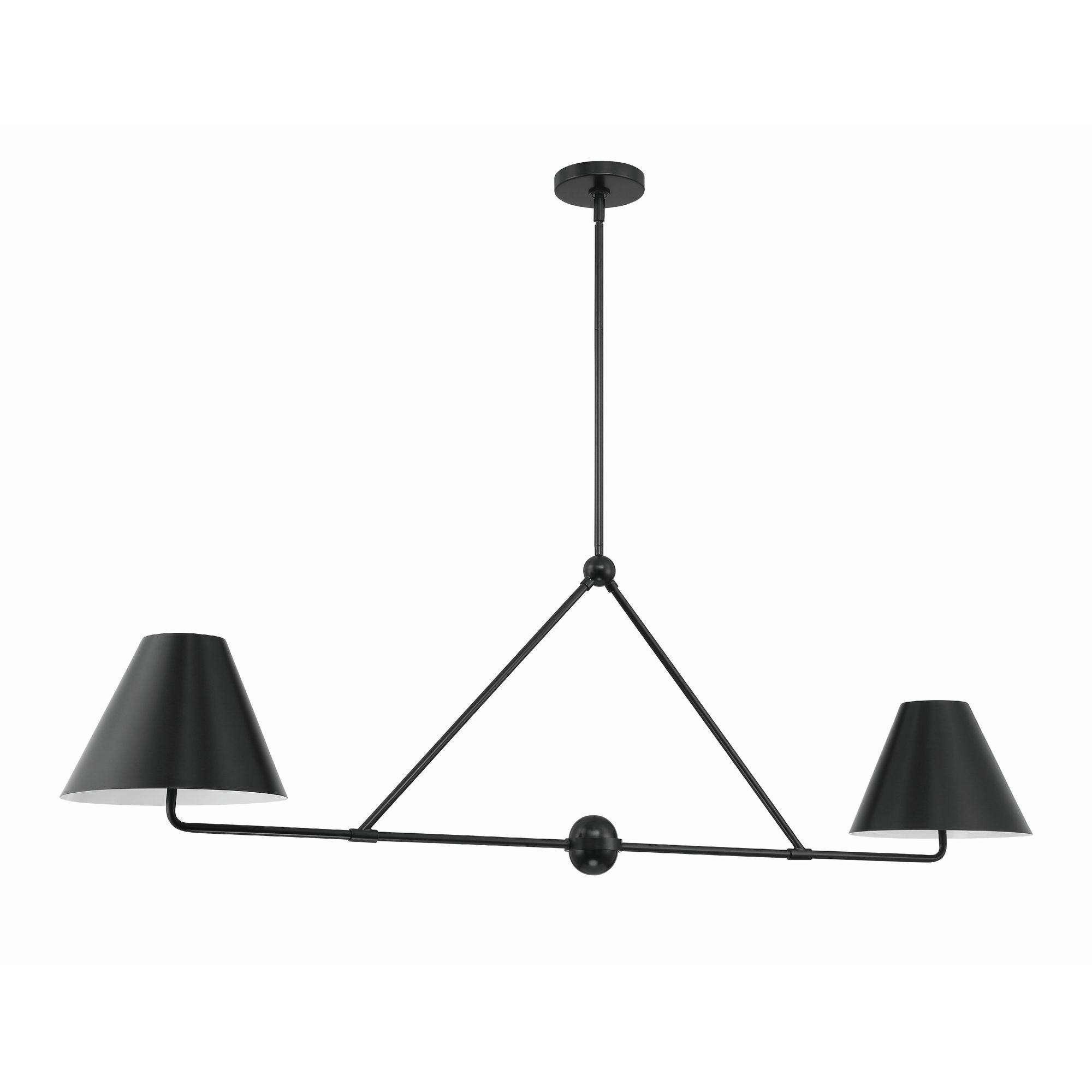 Xavier 4 Light Matte Black Chandelier