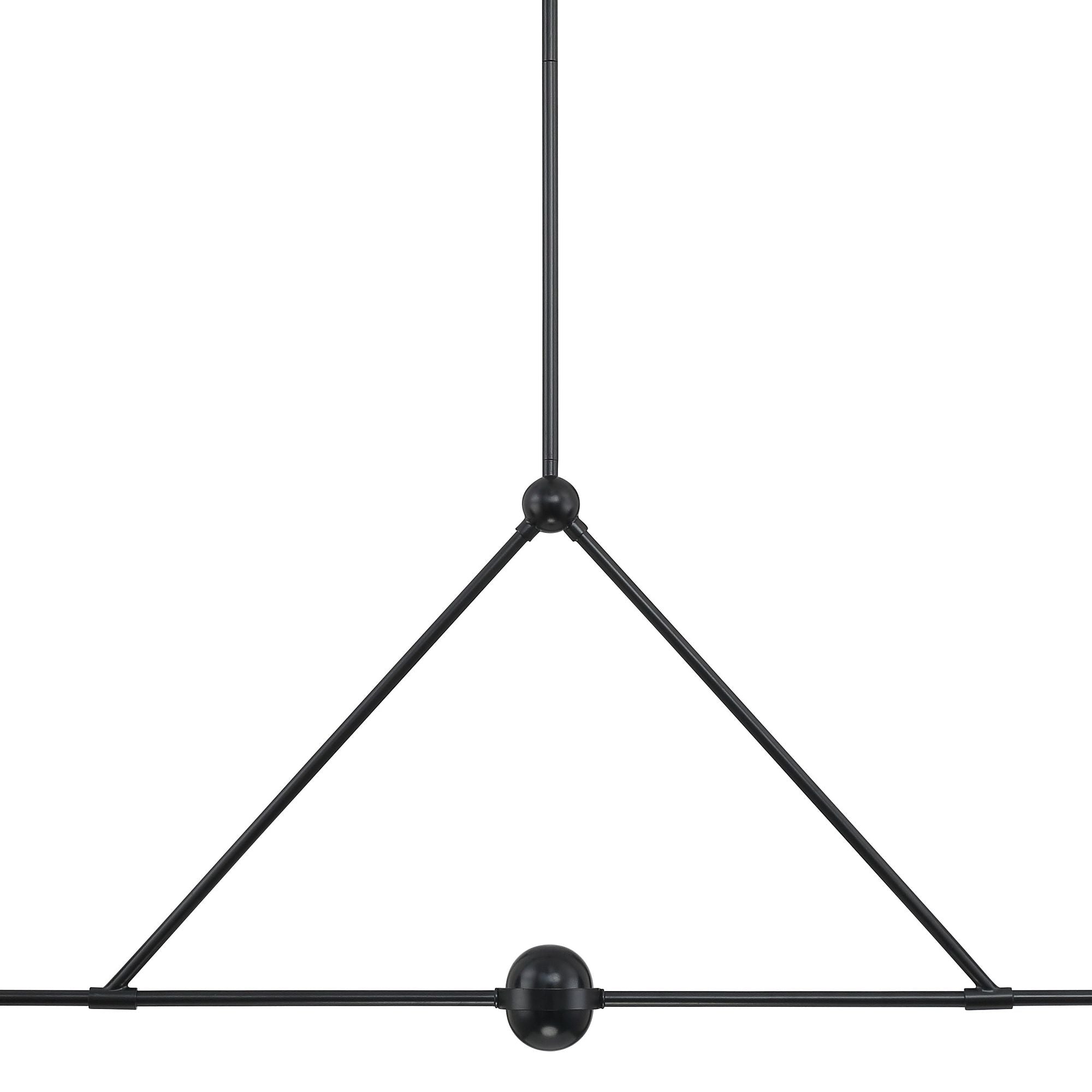 Xavier 4 Light Matte Black Chandelier